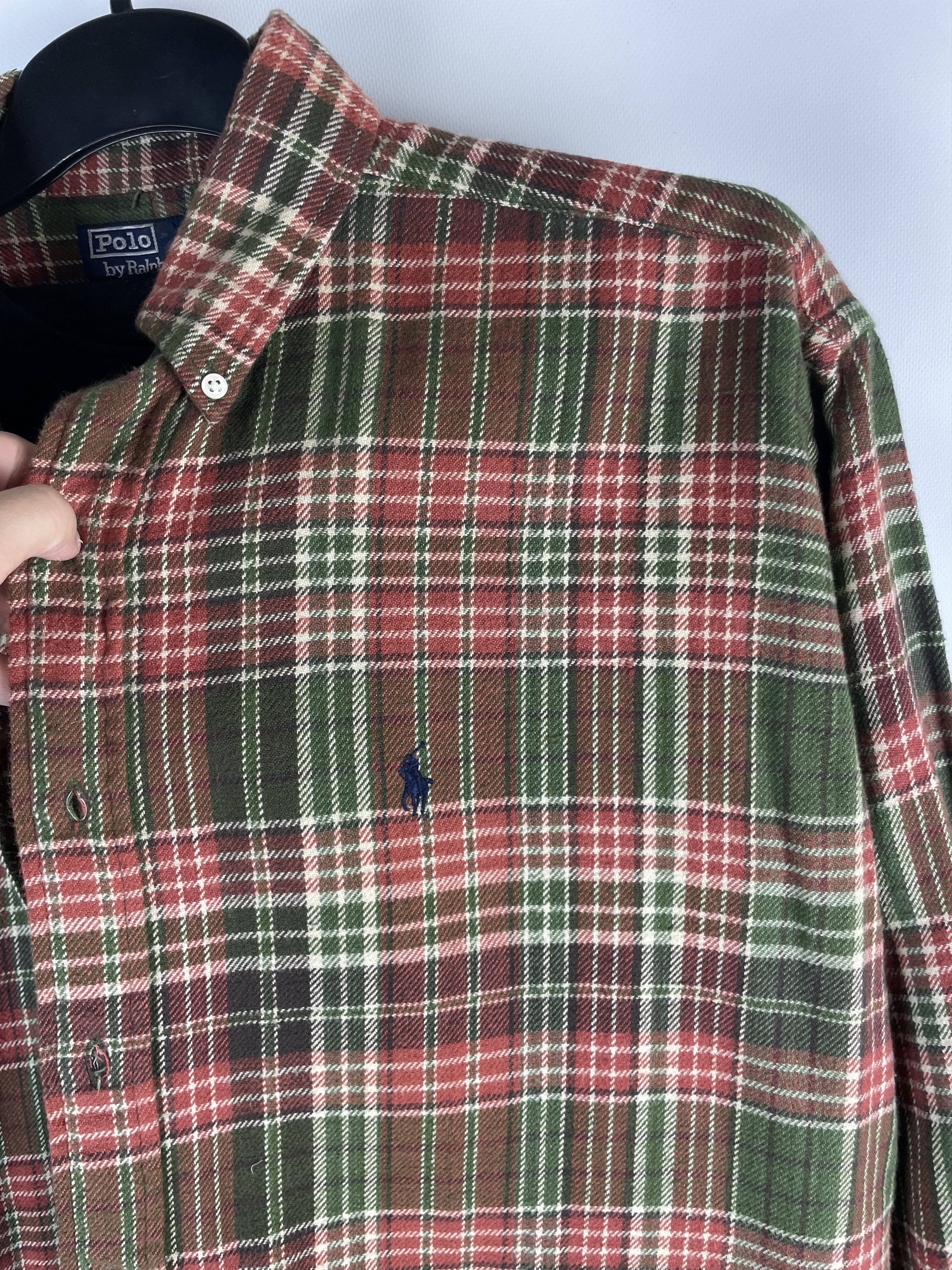 Flannel Flannel Polo Ralph Lauren Vintage Mens Shirt Size US L / EU 52-54 / 3 - 4 Thumbnail