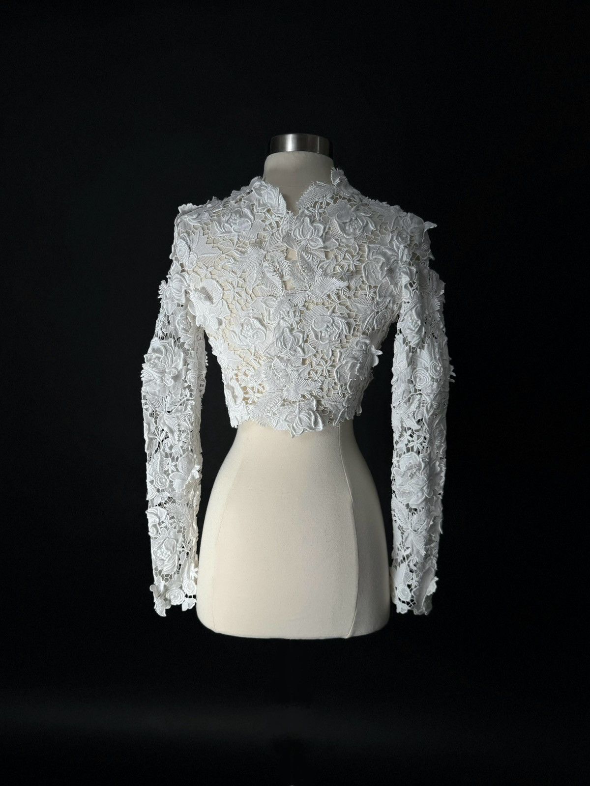 Other Preloved US 2 Guipure Lace Anna Augusta Bridal Cape Size XS / US 0-2 / IT 36-38 - 7 Thumbnail