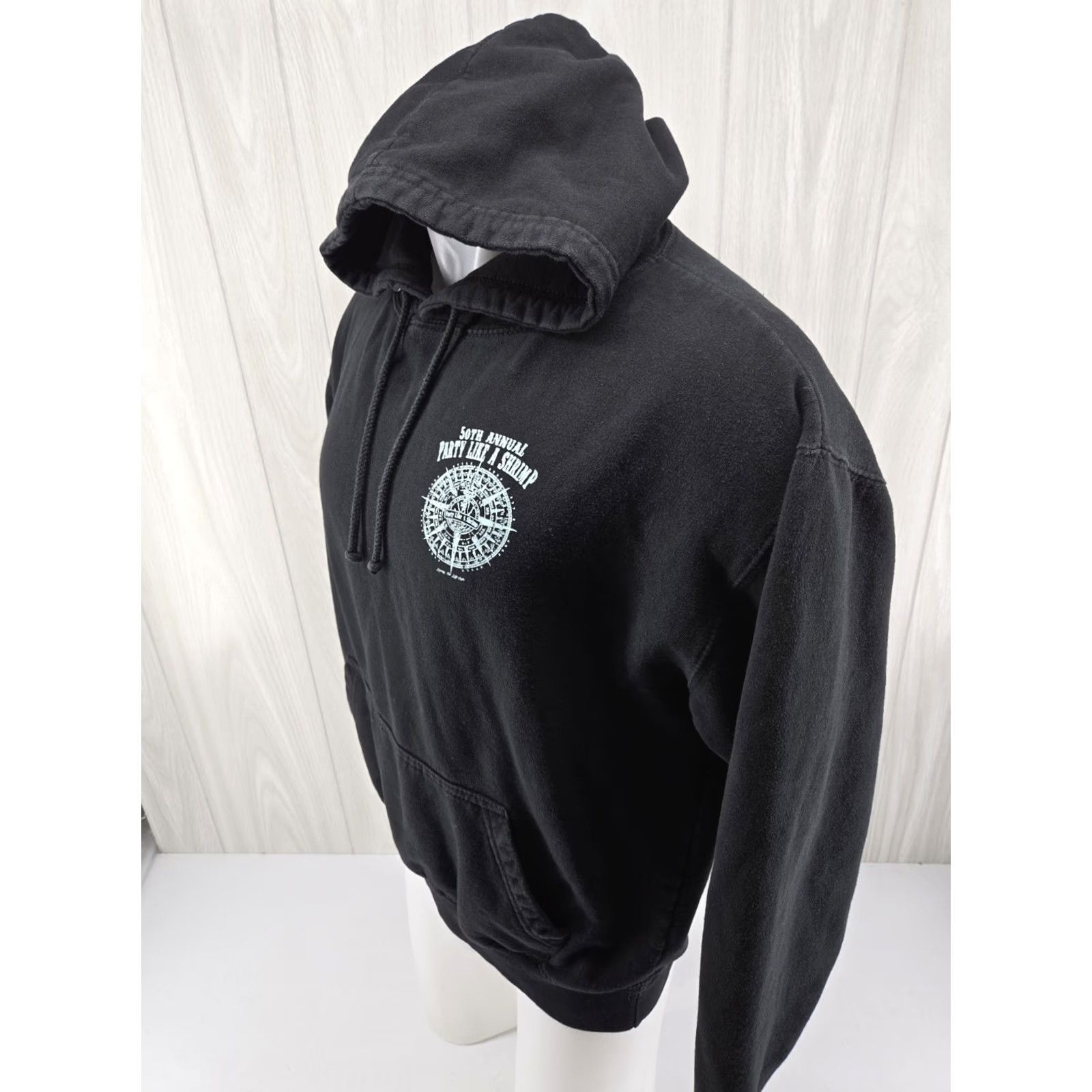 Shrimps 50th Annual 2023 Party Like A Shrimp Hoodie Black Large Men Shirts Tshirt Graphic Print Long Sleeve Vintage No N/A Size US L / EU 52-54 / 3 - 5 Thumbnail