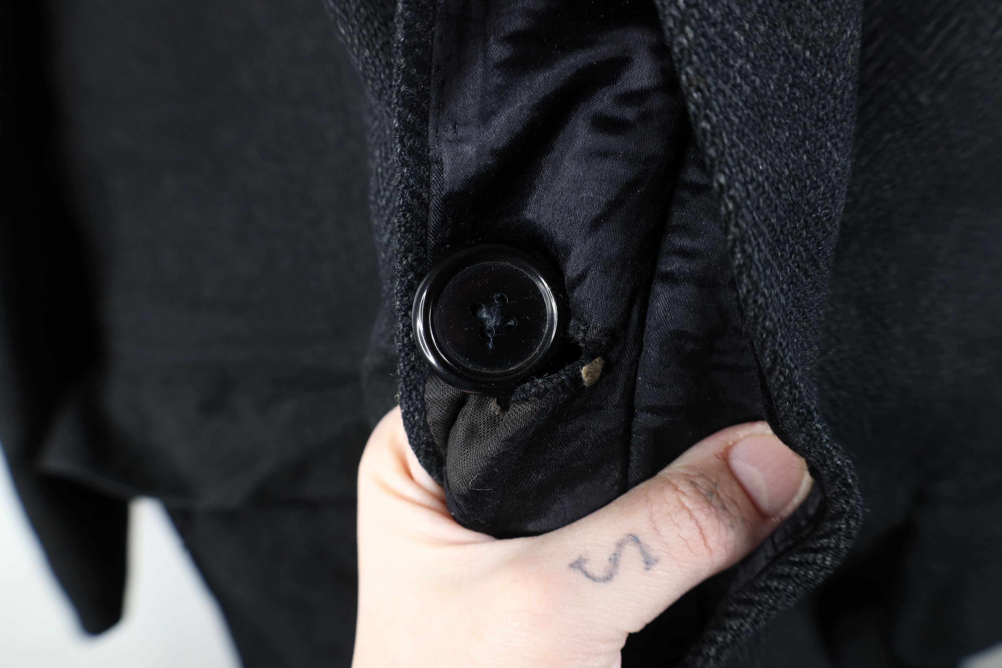 Vintage Vintage 20s 30s De Pinna Herringbone Overcoat Jacket USA Size US L / EU 52-54 / 3 - 8 Thumbnail