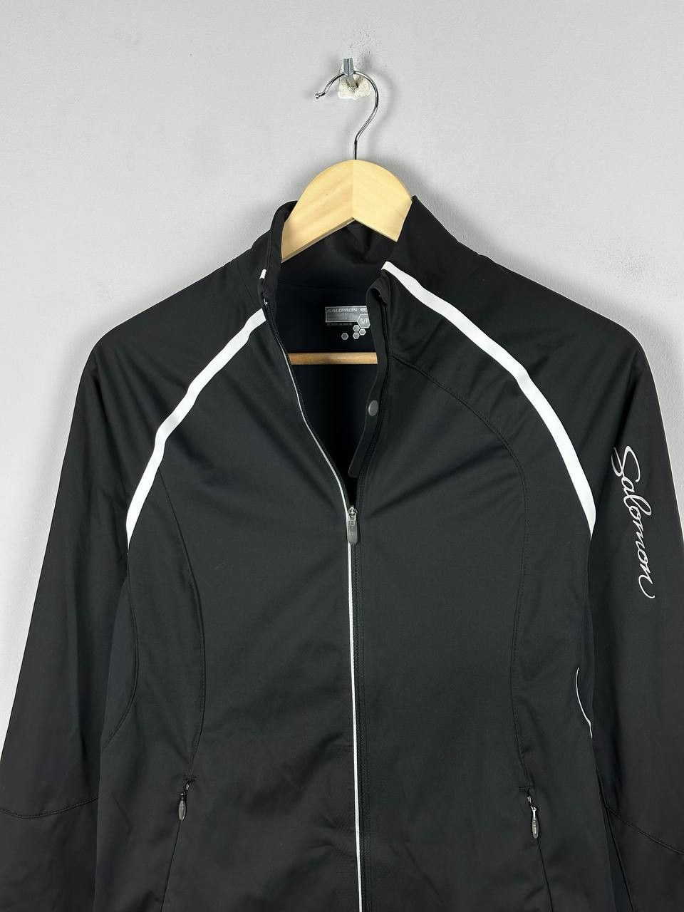 Salomon Vintage Salomon Jacket Clima Wind Softshell Black Size M / US 6-8 / IT 42-44 - 1 Thumbnail