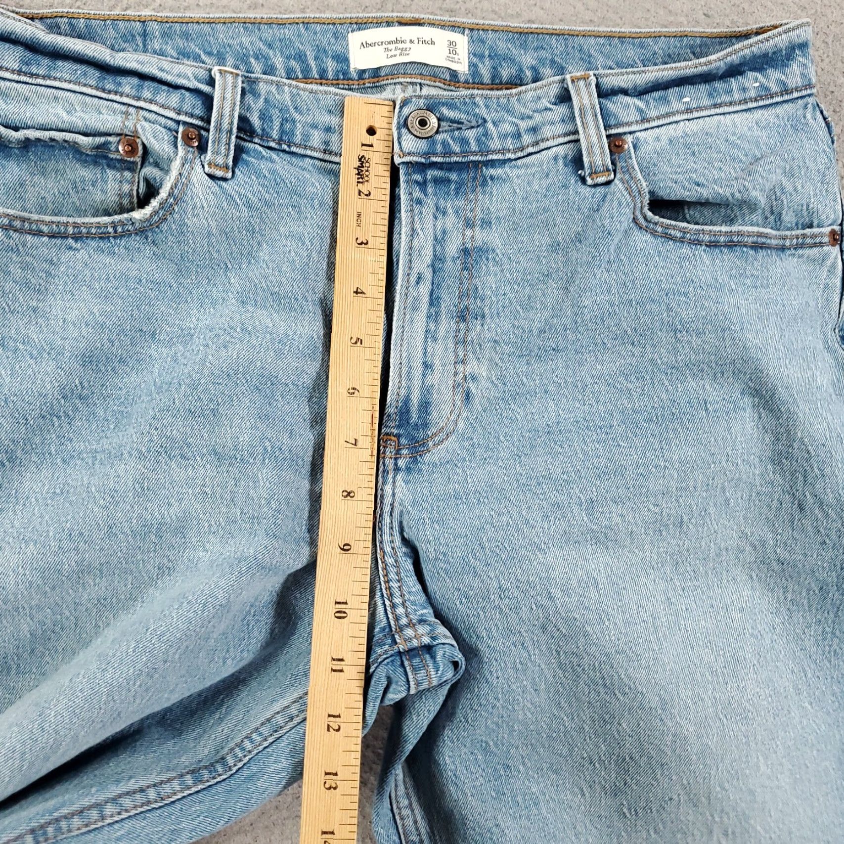 Abercrombie & Fitch Abercrombie & Fitch The Baggy Jean Womens 30 10 Short Low Rise Loose Relaxed Y2K Jeans Size 30" / US 8 / IT 44 - 4 Thumbnail