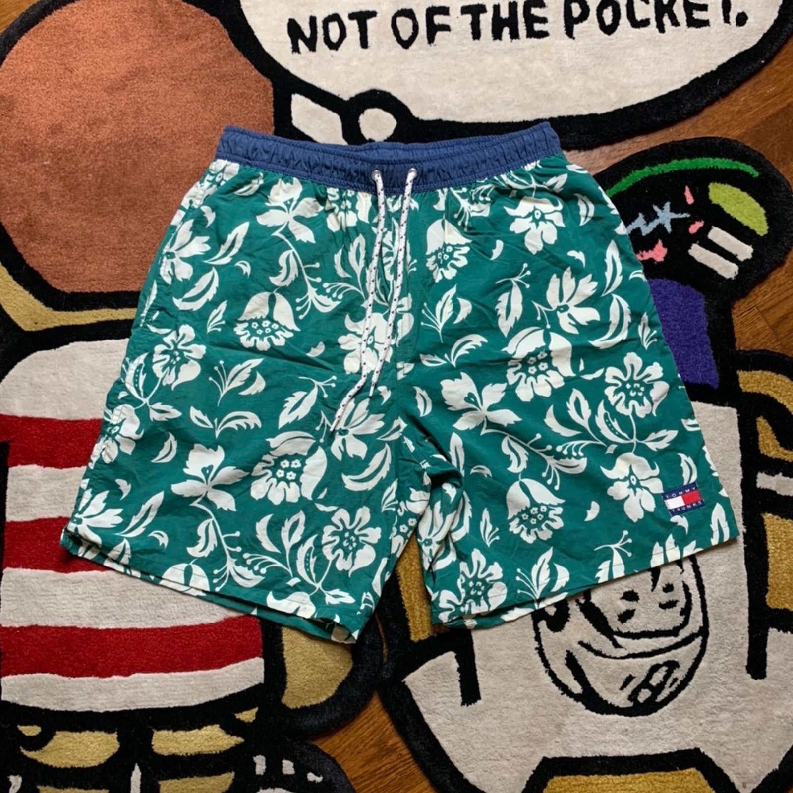 Tommy Hilfiger × Vintage Vintage Tommy Hilfiger Tommy Trunks floral Water Shorts Size US 32 / EU 48 - 1 Thumbnail