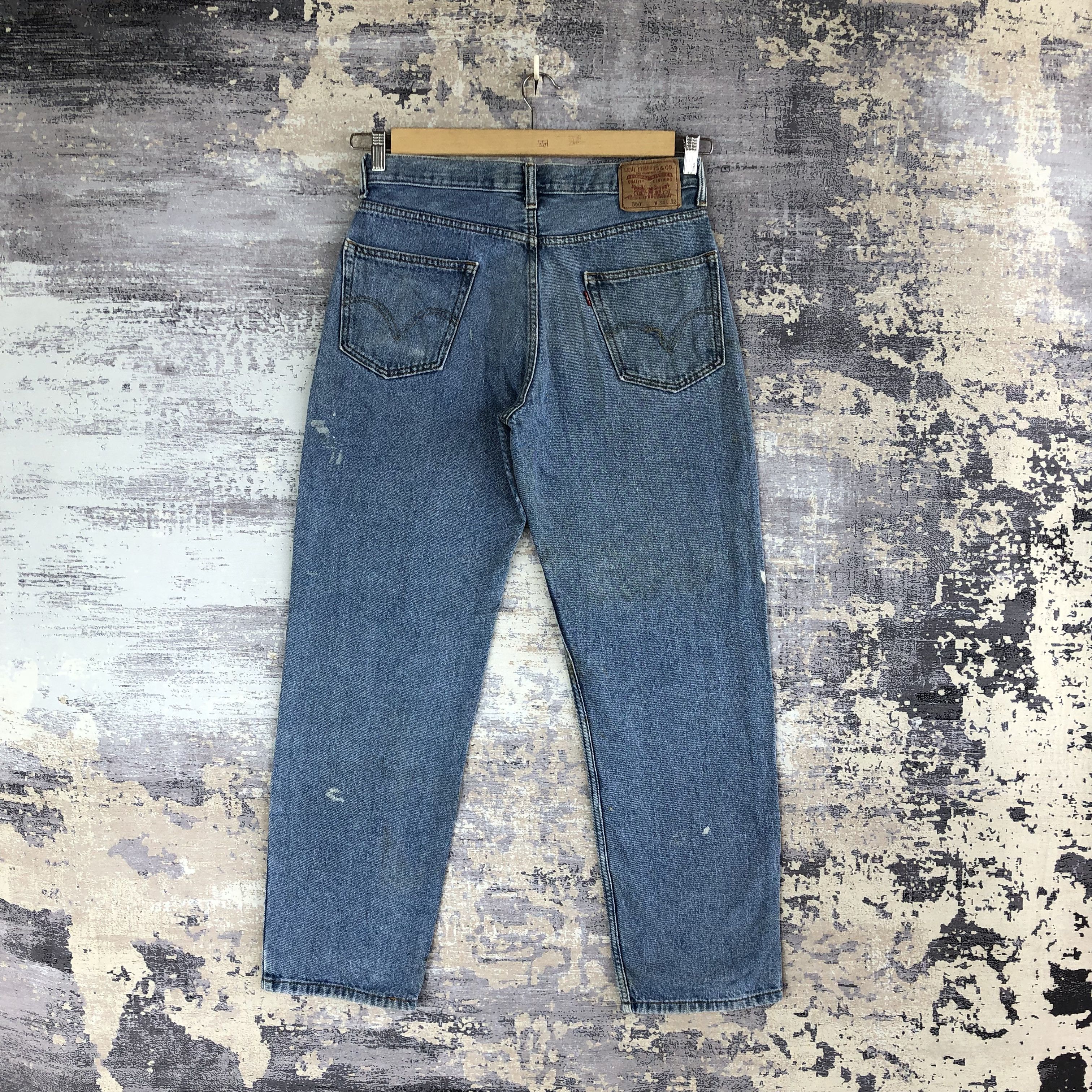 Levi's Vintage Y2K Levis 550 Jeans Levi's Baggy Levis Painter Denim Size US 32 / EU 48 - 2 Thumbnail