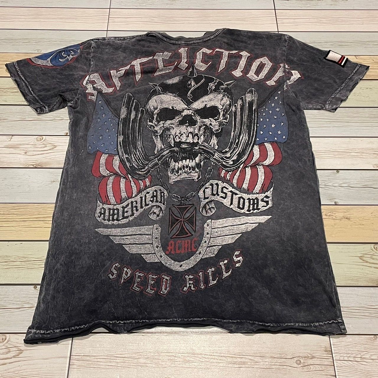Ed Hardy Rare Affliction Wings Cross Tee Y2K Style | Grailed