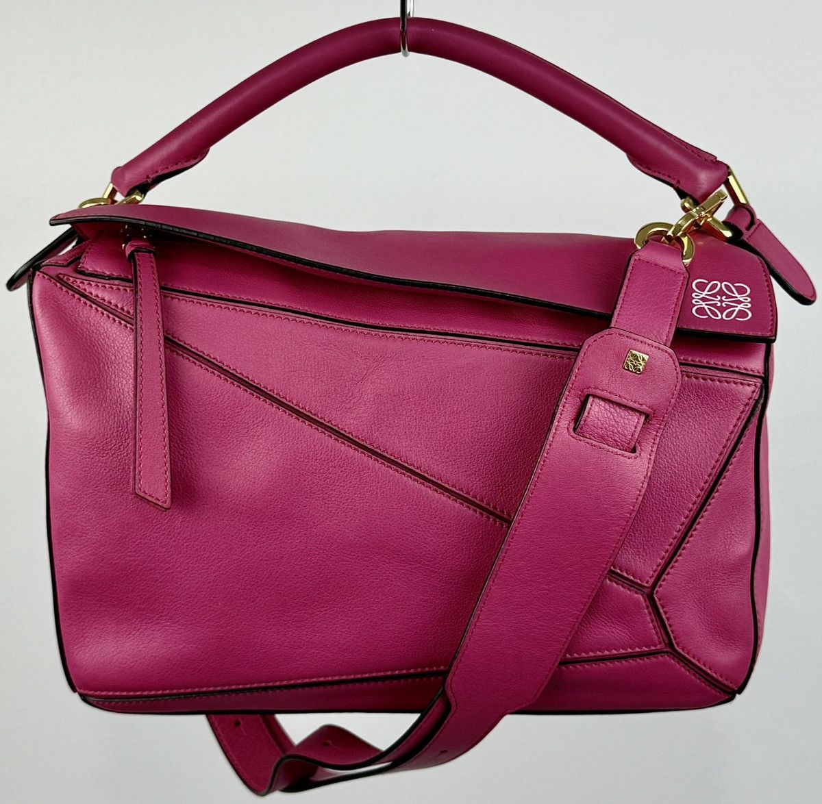 Loewe - JW ANDERSON - FW15 - Large Puzzle Bag - Fuchsia Pink
