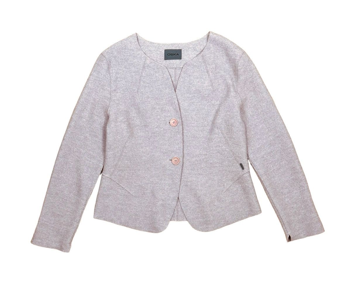 Designer OSKA Wool Knit Jacket size 1 Size S / US 4 / IT 40 - 10 Thumbnail