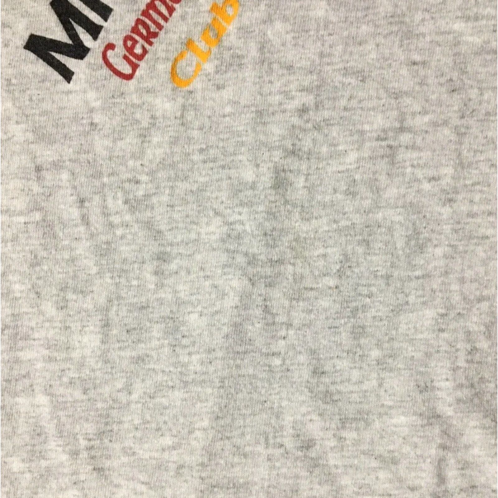 VINTAGE Gesundheit German Club Faded Shirt M L Gray 90s 80s US Made Single Stitch Mens Graphic Tee Modern Grunge School Punk Rock College Military USA