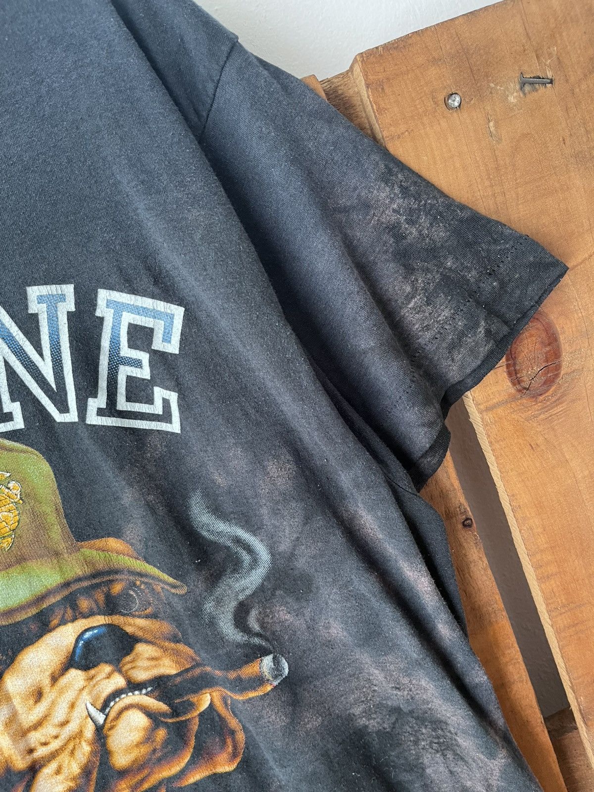 Vintage Vintage worn to perfection 1989 marine bulldogs t shirt Size US L / EU 52-54 / 3 - 5 Thumbnail