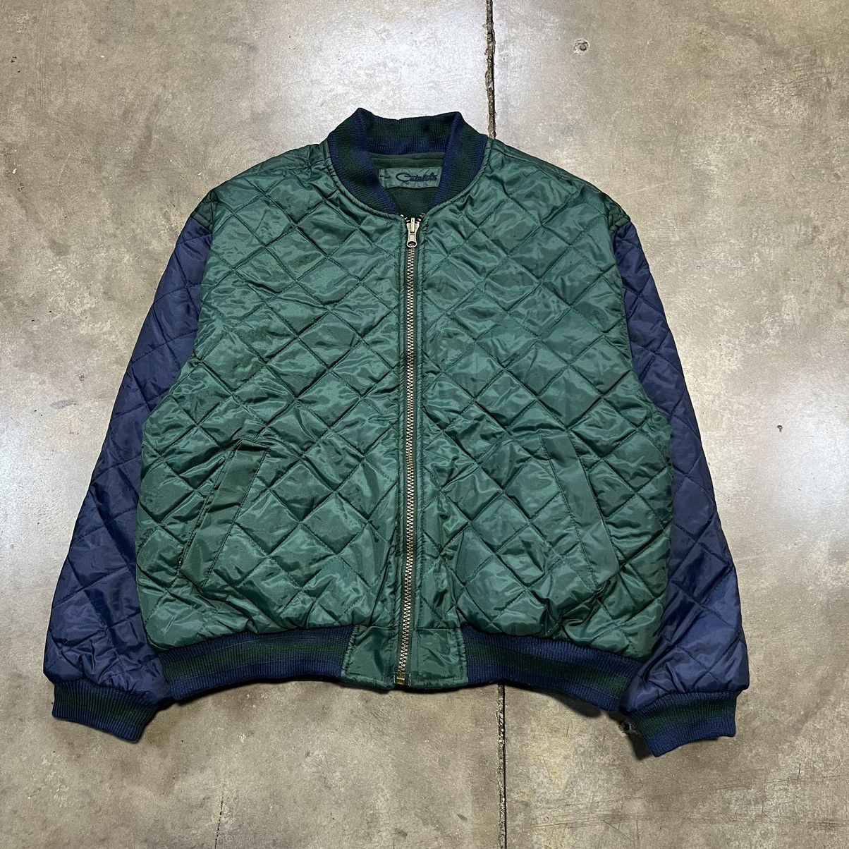 Catalina × Vintage Vintage 90s Catalina Quilted Bomber Jacket Puffer Reversible Size US L / EU 52-54 / 3 - 1 Thumbnail