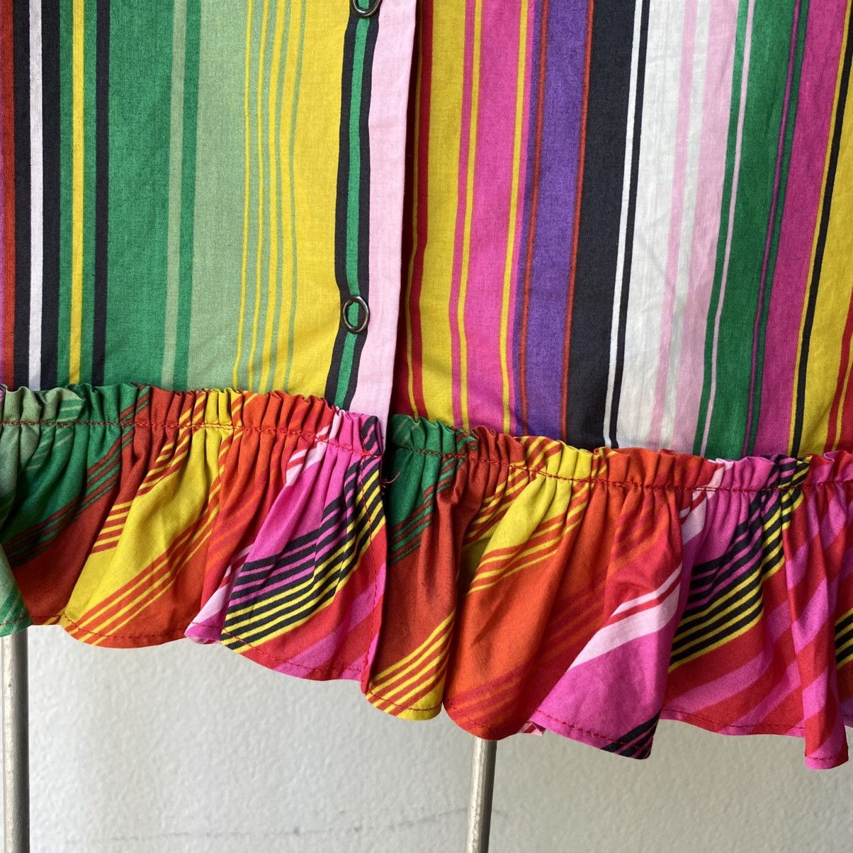 Etro ETRO Rainbow Stripe Ruffle Shirt Size S / US 4 / IT 40 - 13 Thumbnail