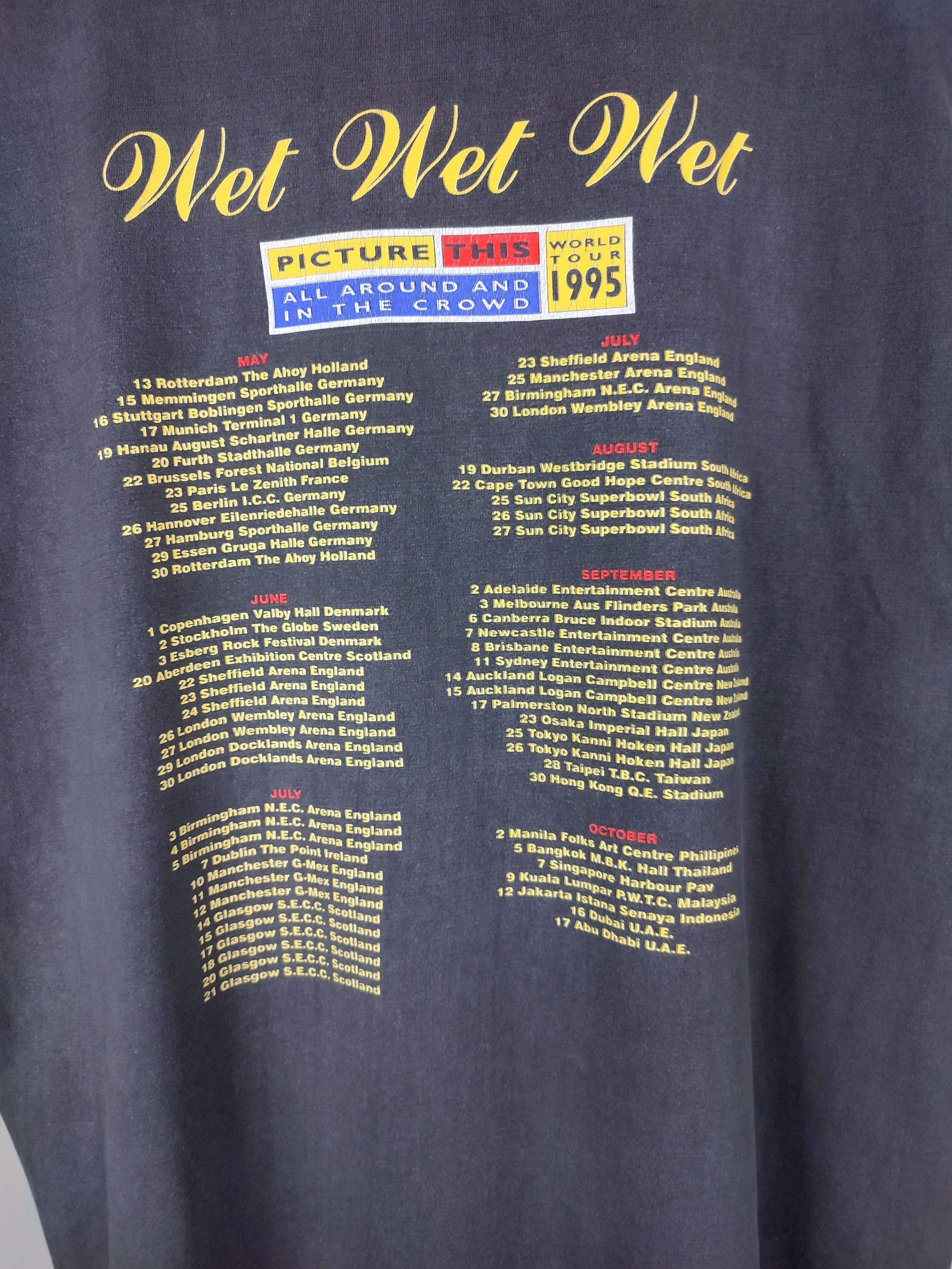 Band Tees Vintage 90s World Tour Wet Fade Japanese T-shirt Size US XL / EU 56 / 4 - 6 Thumbnail