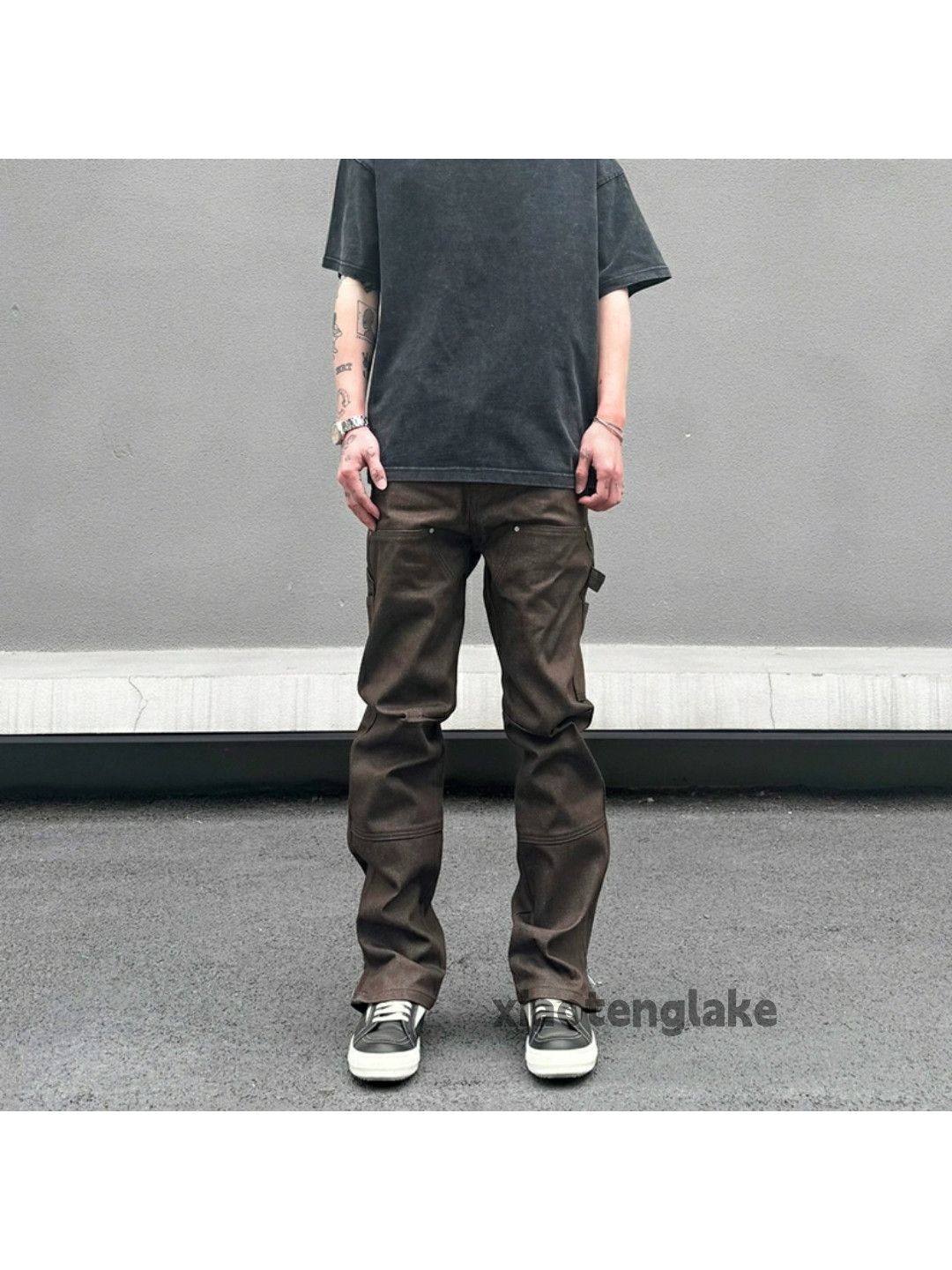 Jean × Vintage zipper utility skate hiphop carpenter workwear jeans Size US 34 / EU 50 - 2 Thumbnail