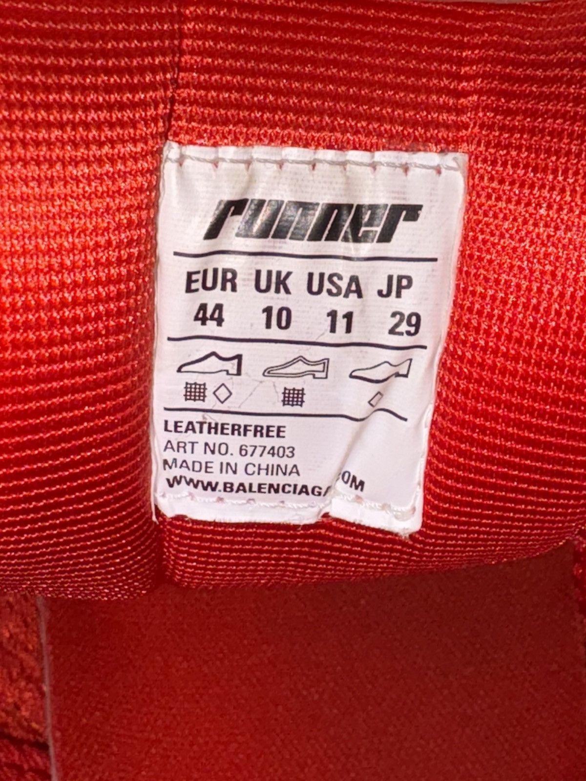 Balenciaga Balenciaga Runner Red Size US 11 / EU 44 - 7 Thumbnail