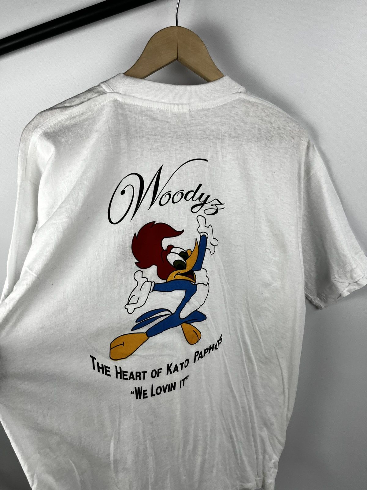 Disney Vintage Woody Woodpecker Shirt Mens XL Black 90s Size US M / EU 48-50 / 2 - 2 Thumbnail
