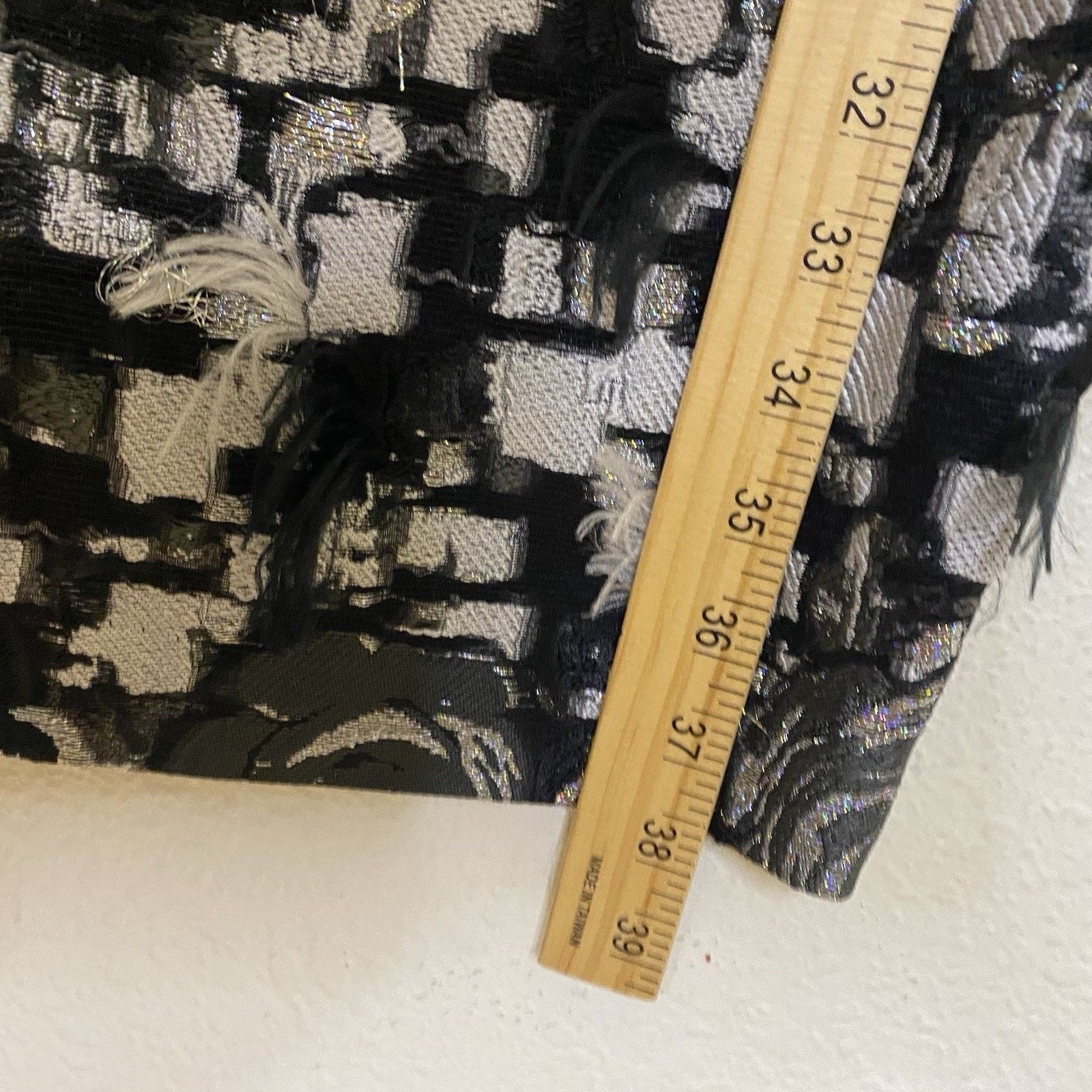 St. John ST JOHN COUTURE Dress Black Caviar & Silk Metallic Silver Size XS / US 0-2 / IT 36-38 - 10 Thumbnail