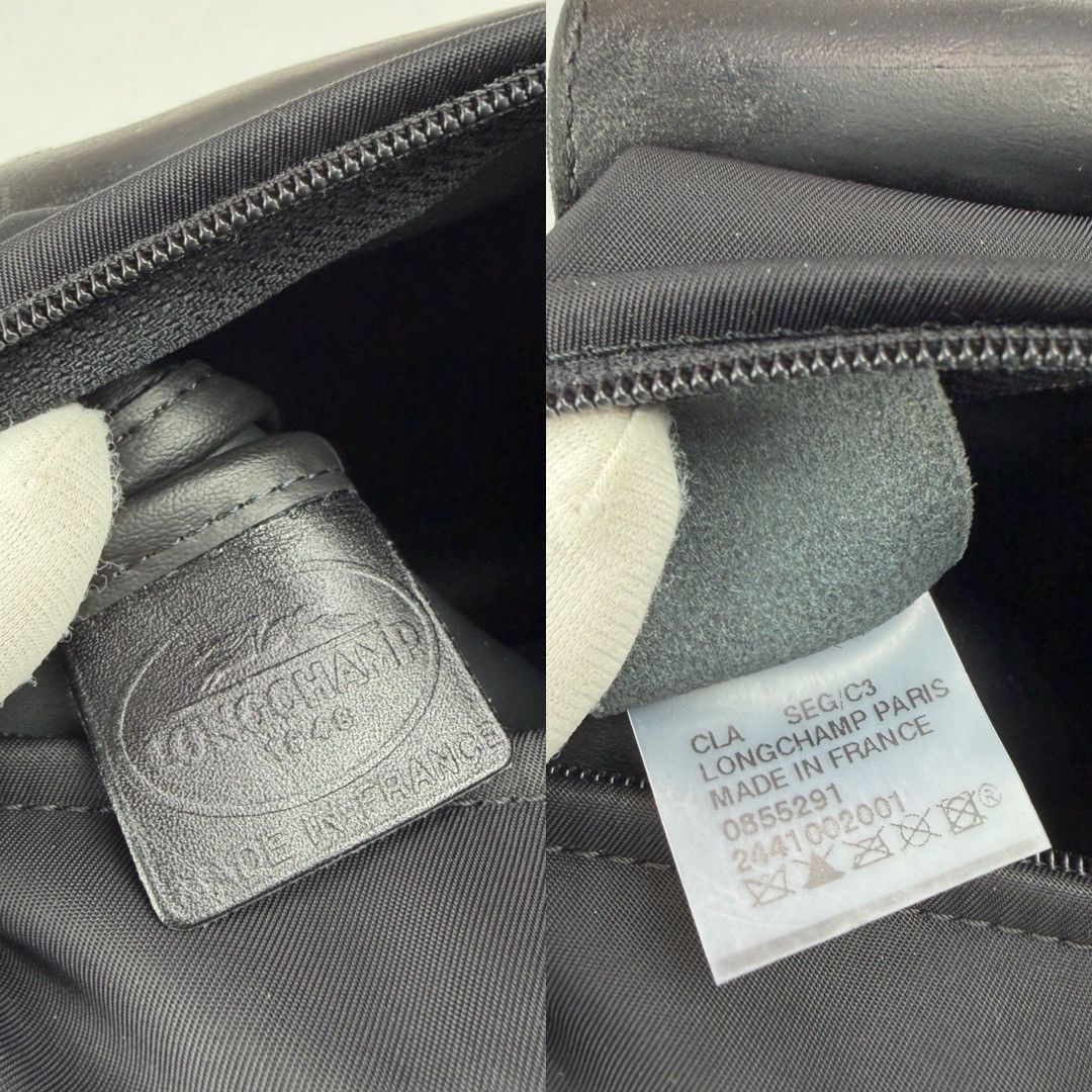 Longchamp Vintage Longchamp Black Nylon Crossbody Messenger Bag Size ONE SIZE - 12 Thumbnail
