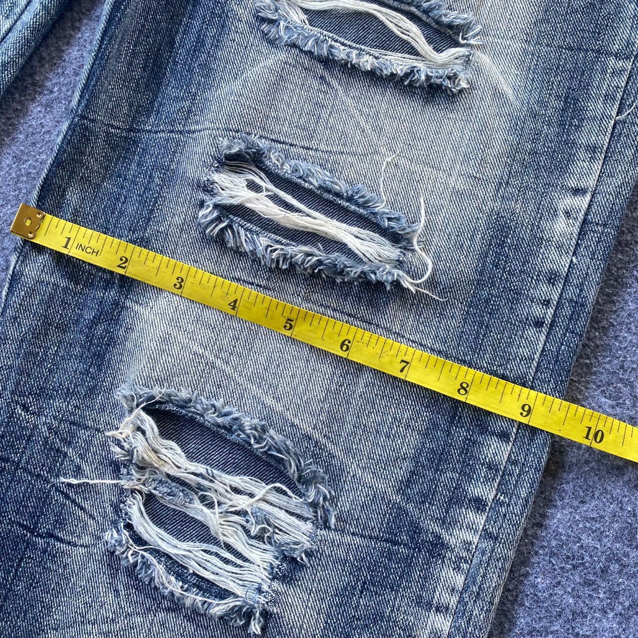 If Six Was Nine 💥Best Offer💥Japanese Brand Double Waist Distressed Denim Size US 36 / EU 52 - 7 Thumbnail