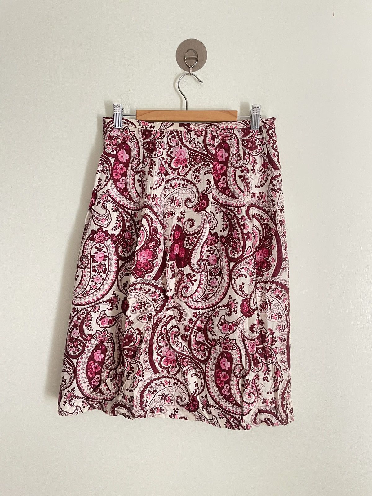 DAKS Daks London Paisley Skirt Size 28" / US 6 / IT 42 - 1 Thumbnail