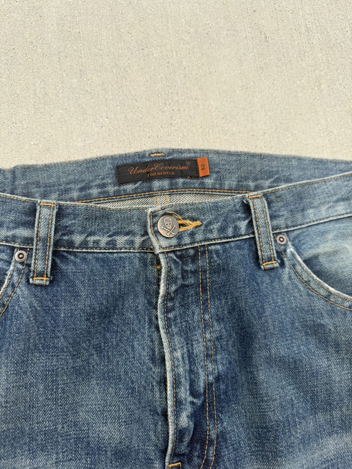 Undercover Undercover AW05 Skull denim Size US 31 - 4 Thumbnail