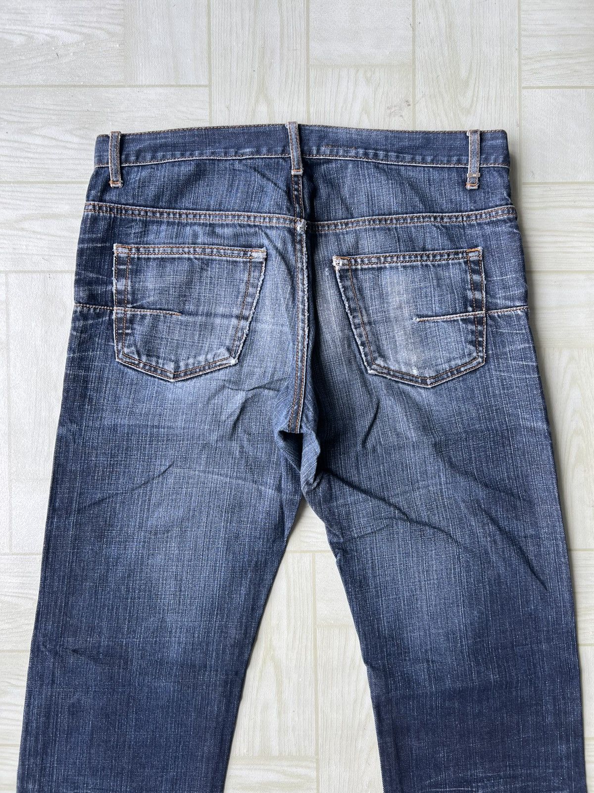 Dior AW12 Dior Homme Hedi Slimane Stone Wash Distress Denim Jeans Size US 32 / EU 48 - 3 Thumbnail