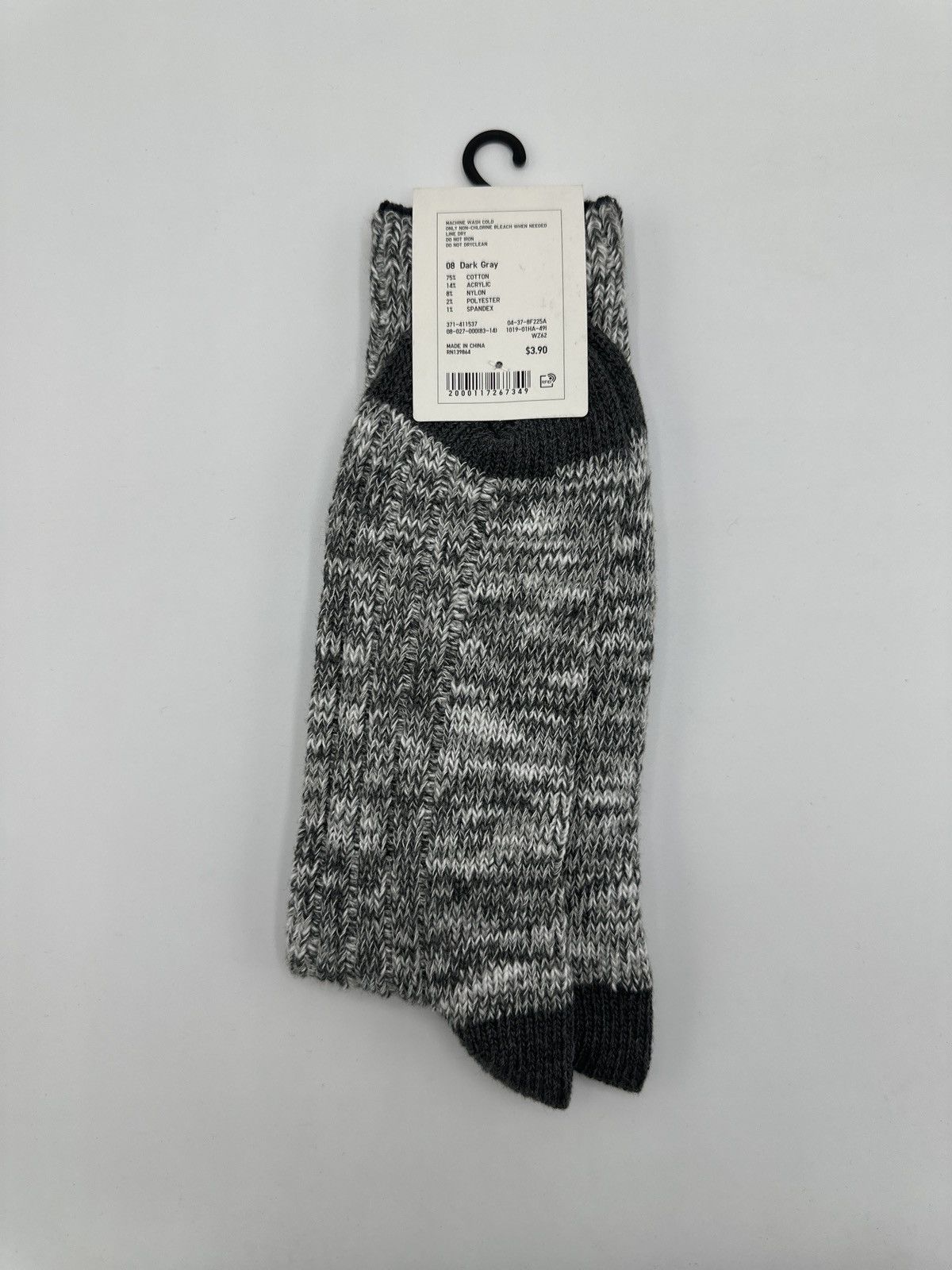 Uniqlo Uniqlo Dark Grey crew socks OS Size ONE SIZE - 2 Thumbnail