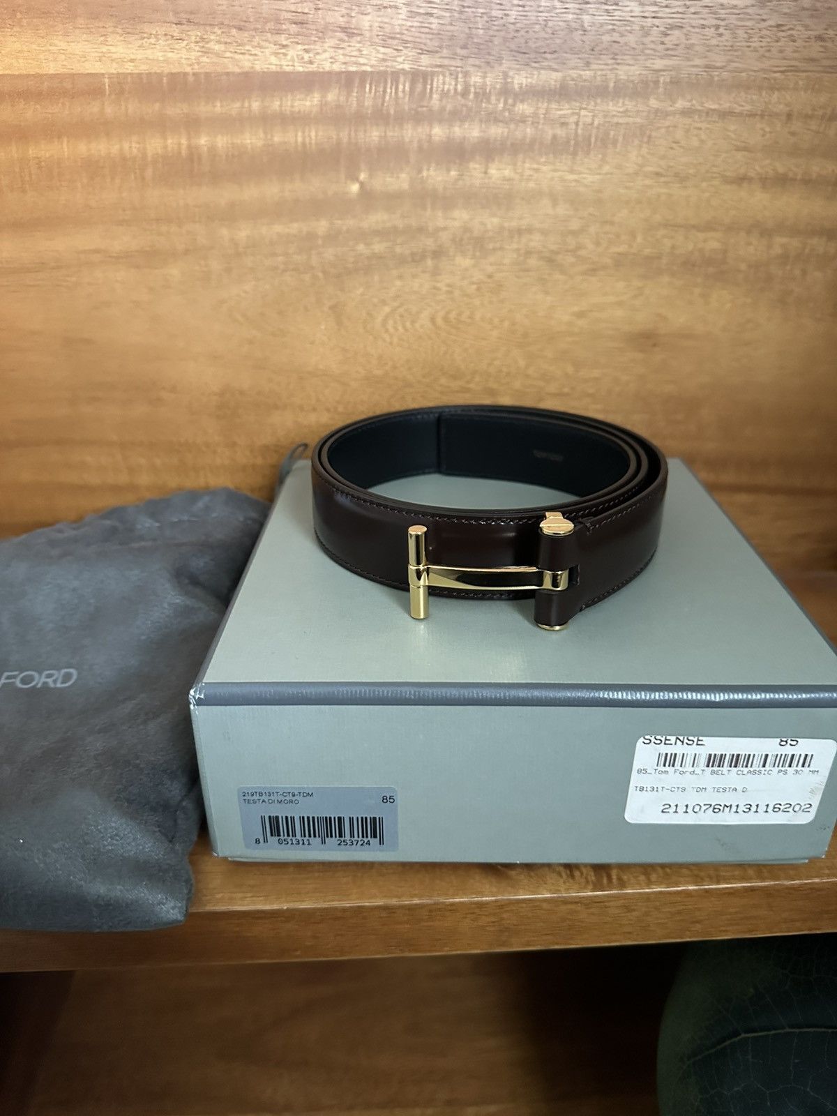 Tom Ford Tom Ford T Icon Belt 85 Size 32 - 1 Thumbnail