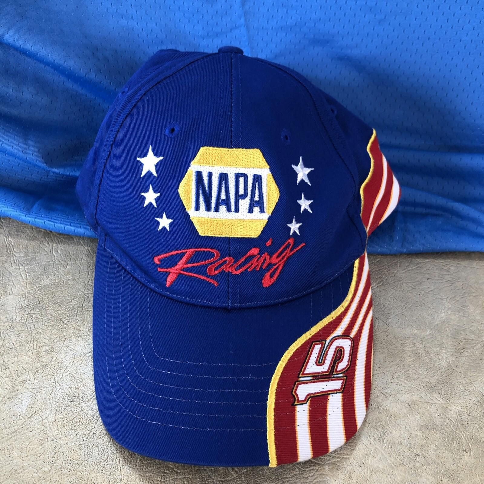 The Unbranded Brand NAPA Baseball Hat Racing #15 Blue Patriotic Striped Trucker Size ONE SIZE - 1 Thumbnail