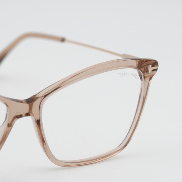 Tom Ford Tom Ford FT5687-B 045 Eyeglasses Shiny Light Brown 56mm Size ONE SIZE - 5 Thumbnail