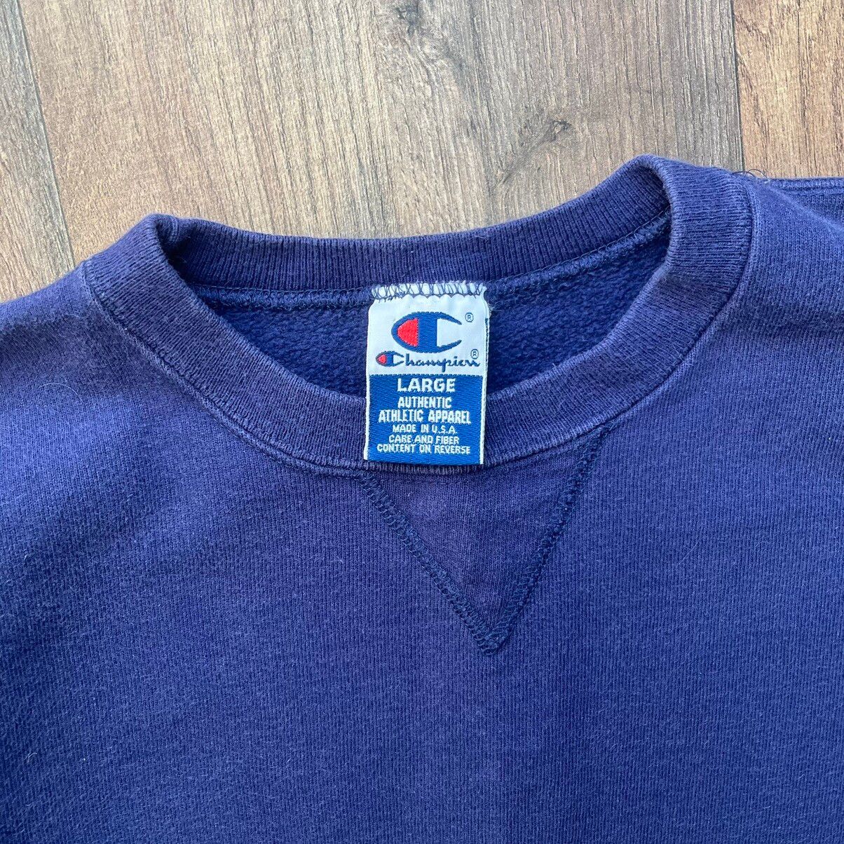 Vintage CRAZY Vintage Faded Champion Crewneck Sweatshirt USA Large Size US L / EU 52-54 / 3 - 3 Thumbnail