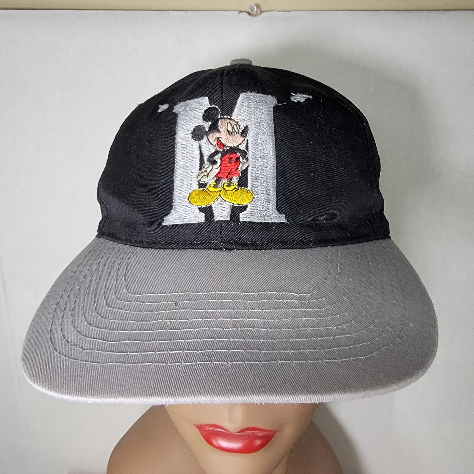 Disney VINTAGE 90's Mickey Unlimited Snapback Ballcap "M" Mickey Size ONE SIZE - 1 Thumbnail