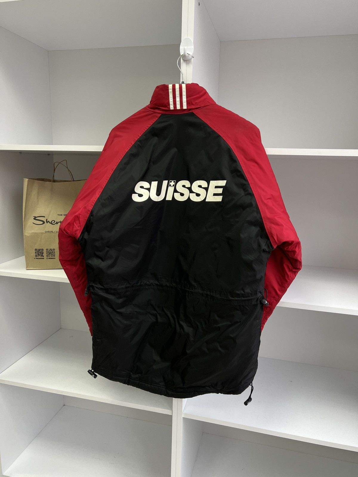 Adidas × Vintage Vintage Adidas Suisse Puffer down coat jacket Size US M / EU 48-50 / 2 - 11 Thumbnail