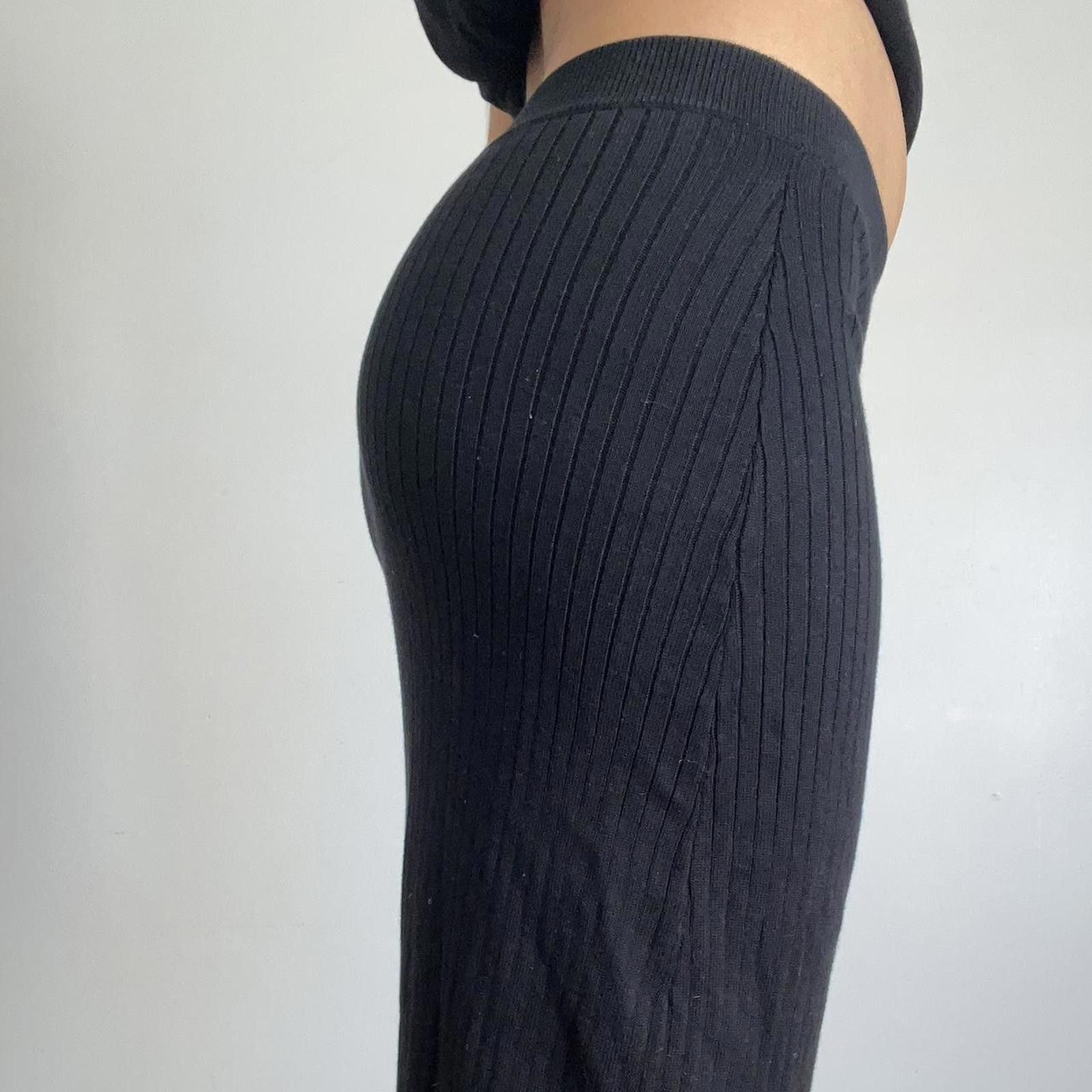 Free People Black ribbed maxi skirt #maxiskirt Size 26" / US 2 / IT 38 - 3 Thumbnail