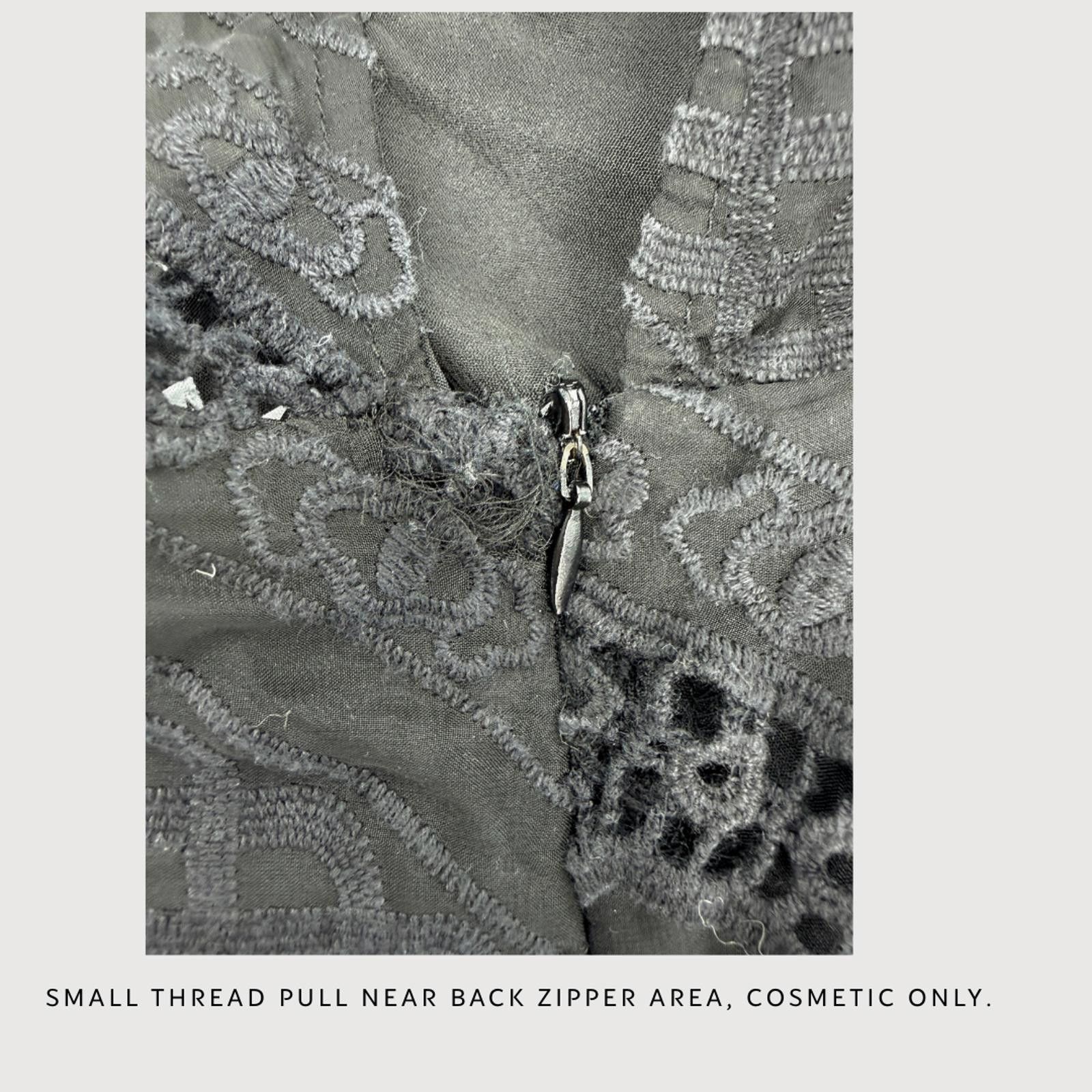 Other Line & Dot Lace Romper Black Scalloped XS Size 26" / US 2 / IT 38 - 5 Thumbnail