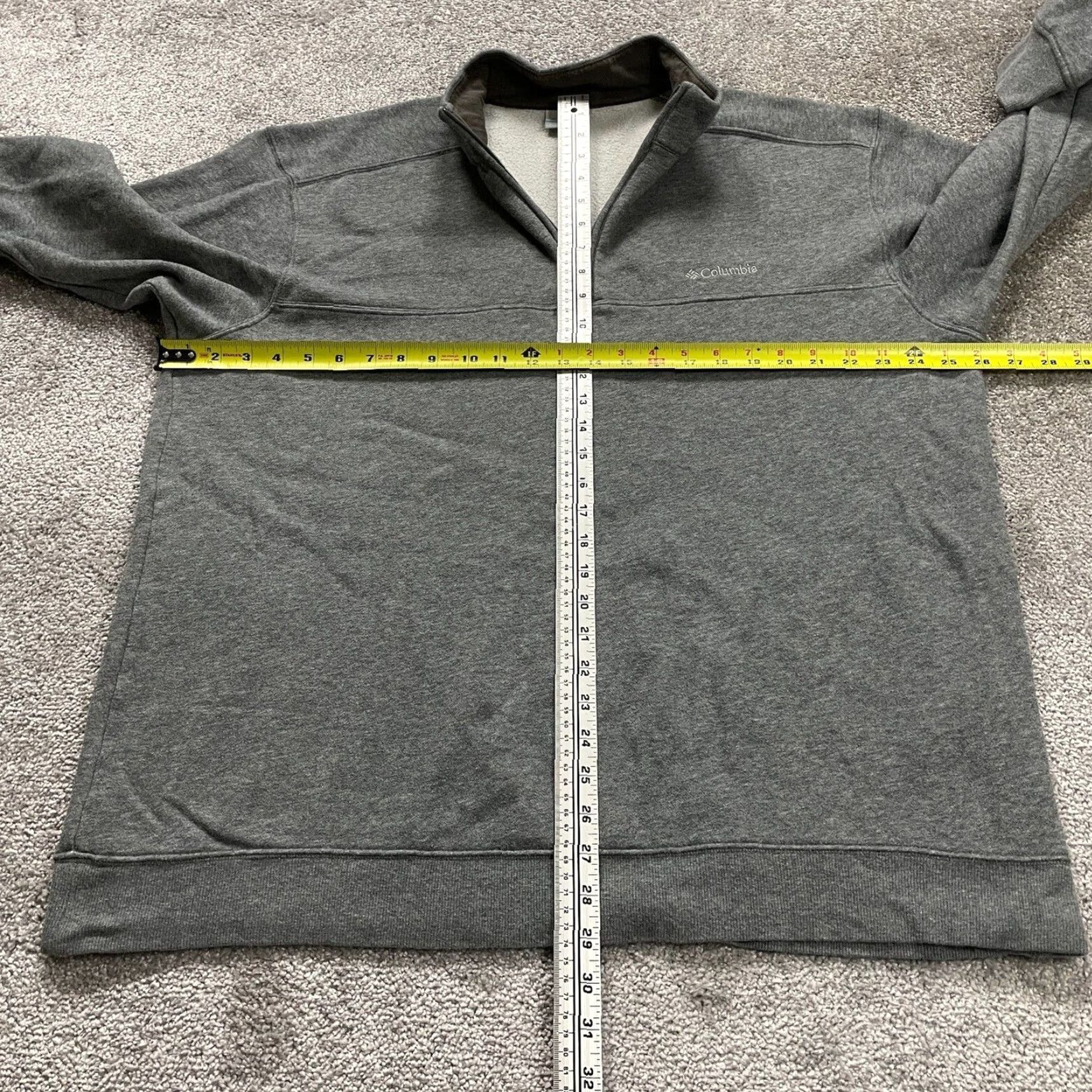 Vintage Columbia Sweatshirt Mens XXL Gray 1/4 Zip Mock Neck Long Sleeve Outdoor Casual Size US XXL / EU 58 / 5 - 7 Thumbnail