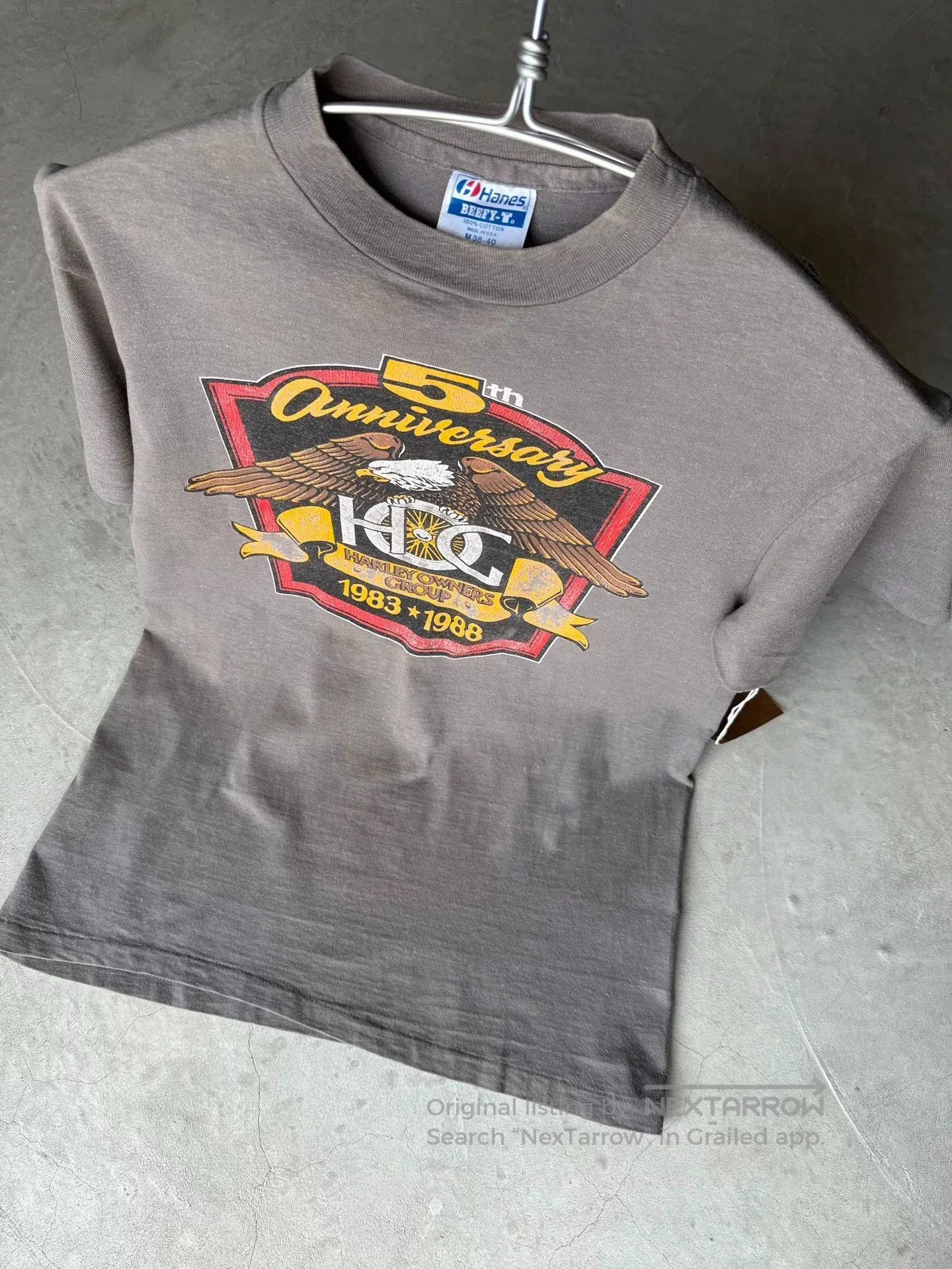 Vintage Vintage 80s Harley Davidson HOG 5th Anniversary Tee. Size US M / EU 48-50 / 2 - 8 Thumbnail