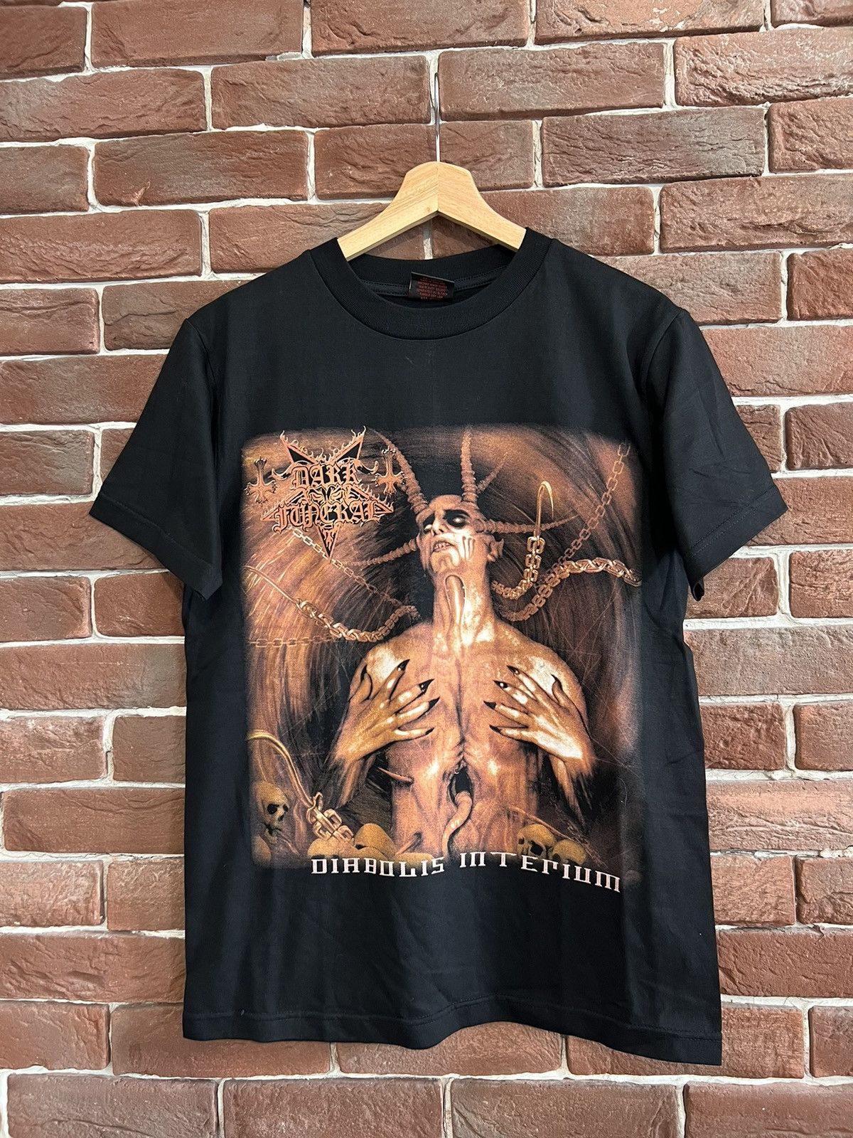 Band Tees Rare 2001 Dark Funeral Diabolis Interiu Black Metal Band Tee Size US M / EU 48-50 / 2 - 1 Thumbnail