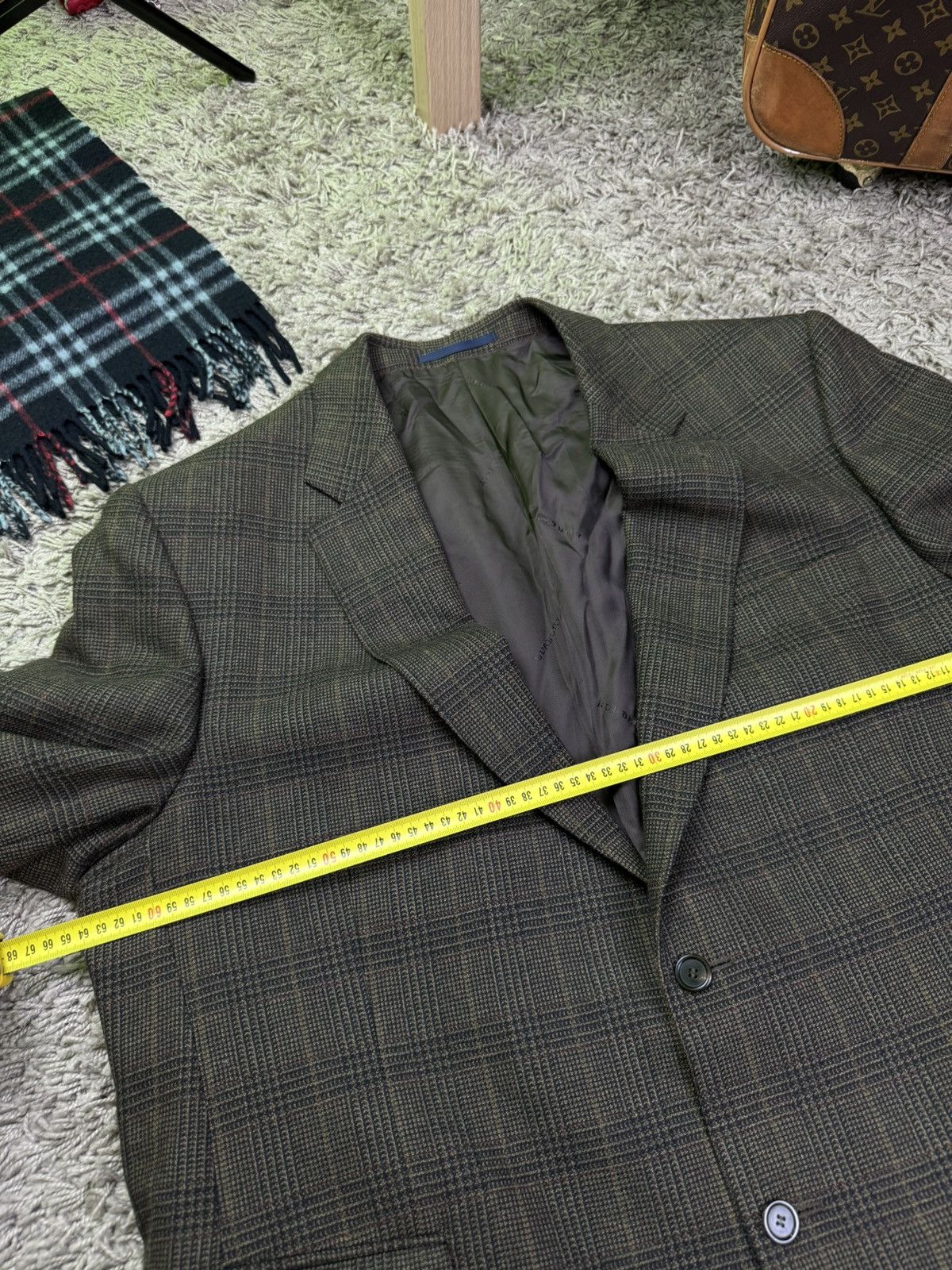 Burberry × Vintage Vintage wool blazer Burberry 90s original luxury item Size 50L - 6 Thumbnail