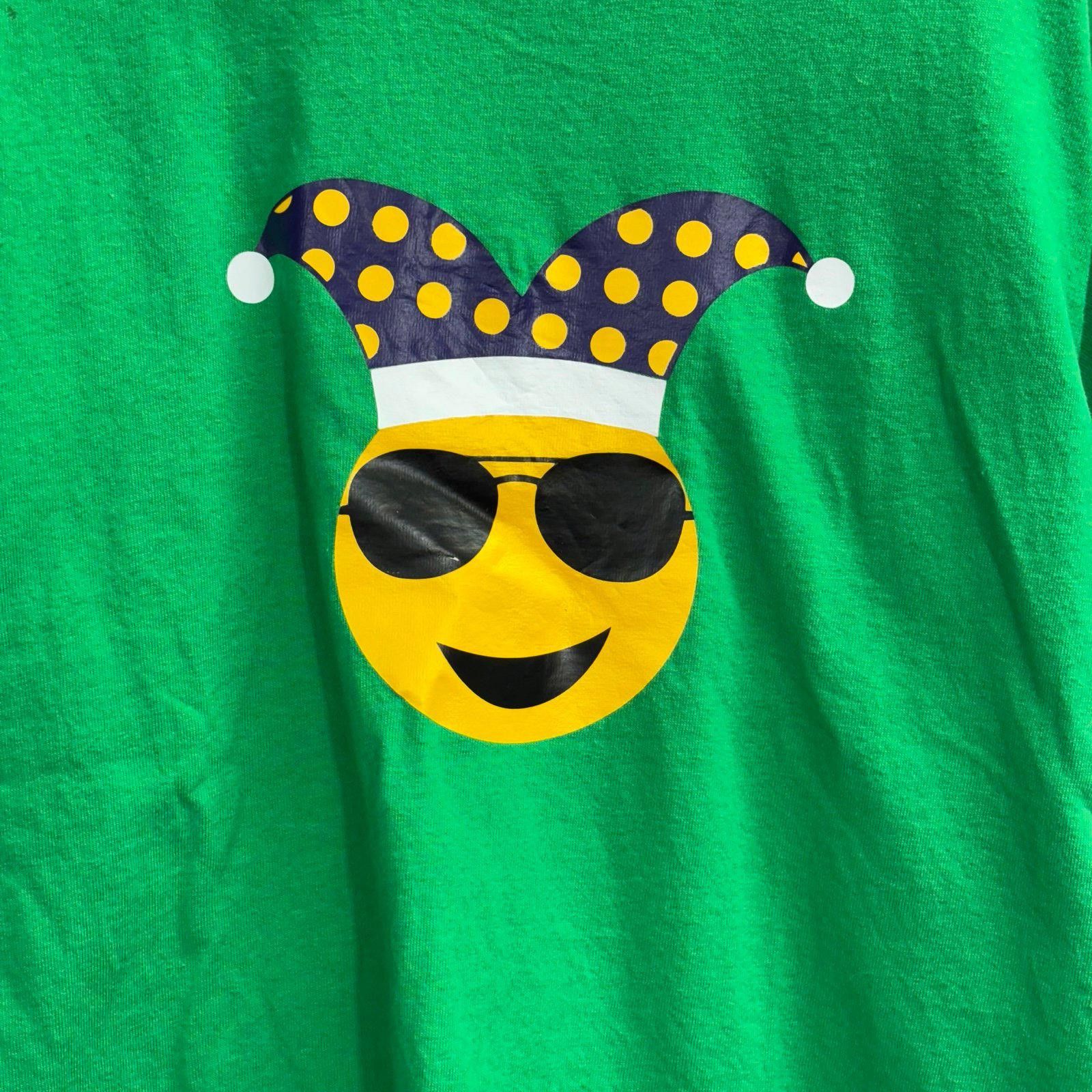 Gildan Gildan Youth Green Emoji Graphic T-Shirt Youth Small Size US S / EU 44-46 / 1 - 2 Thumbnail