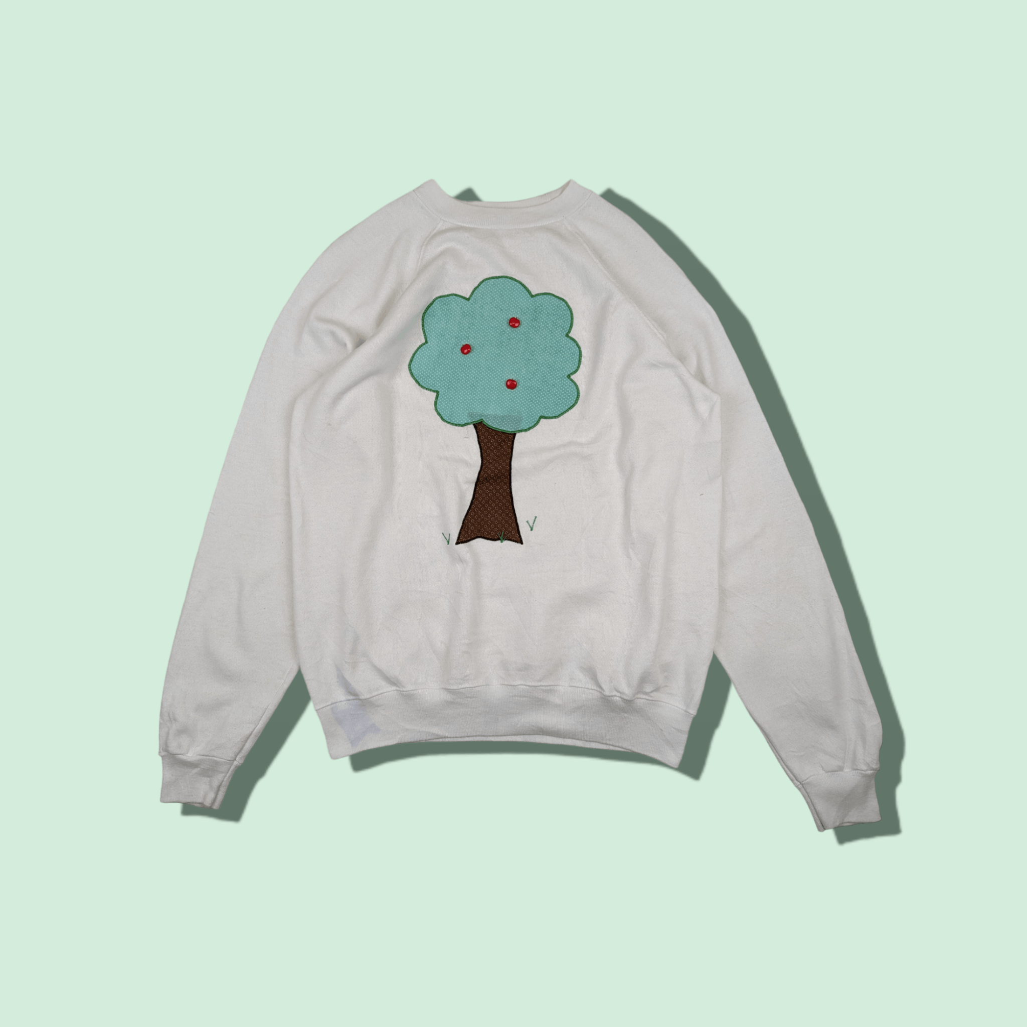 Hanes Vintage 80's HANES Custom Art Tree Image Jumper Sweatshirt Size US M / EU 48-50 / 2 - 1 Thumbnail