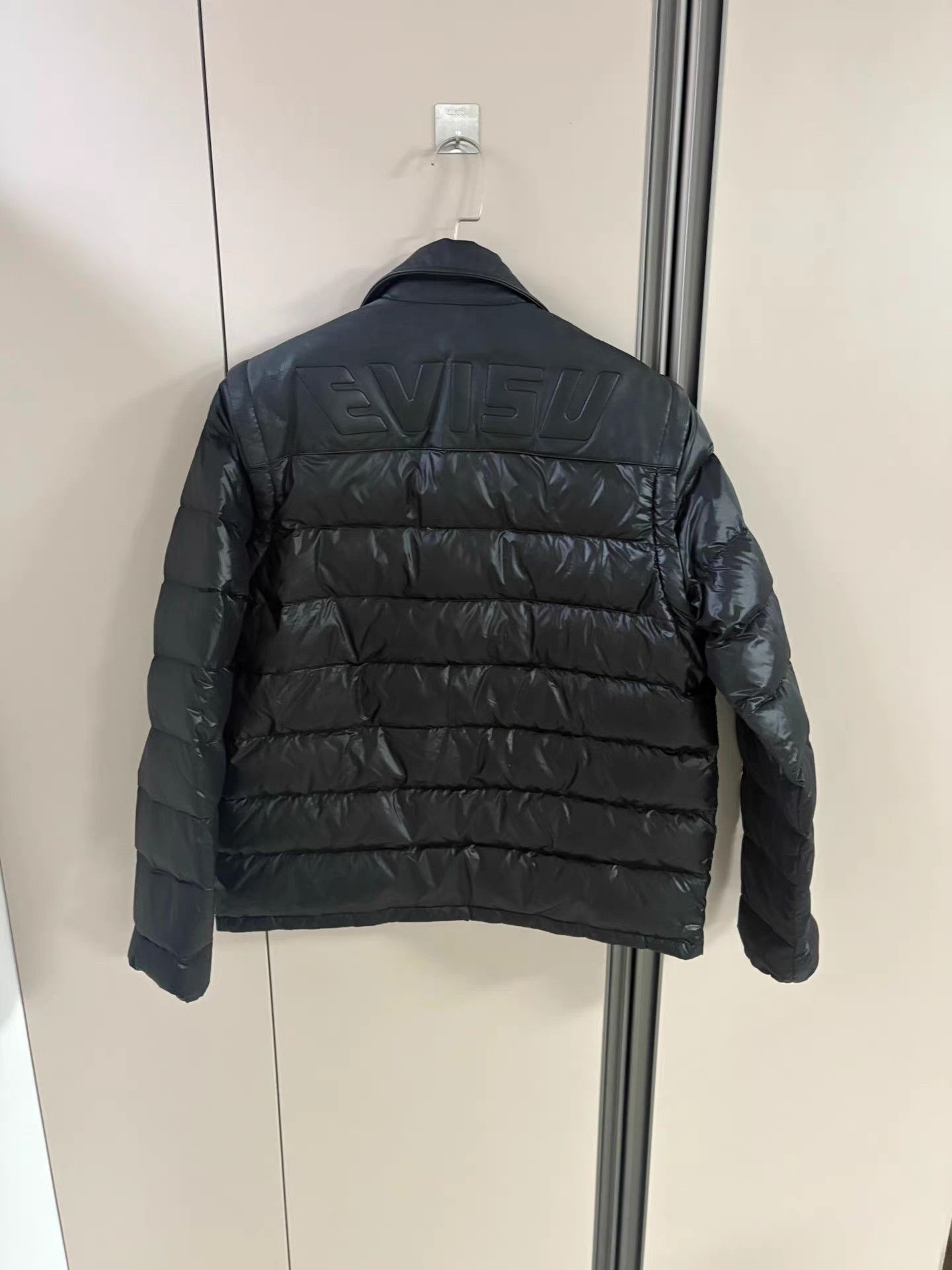 Evisu EVISU Men's Leather-Panel Down Jacket K18 Size US L / EU 52-54 / 3 - 3 Thumbnail