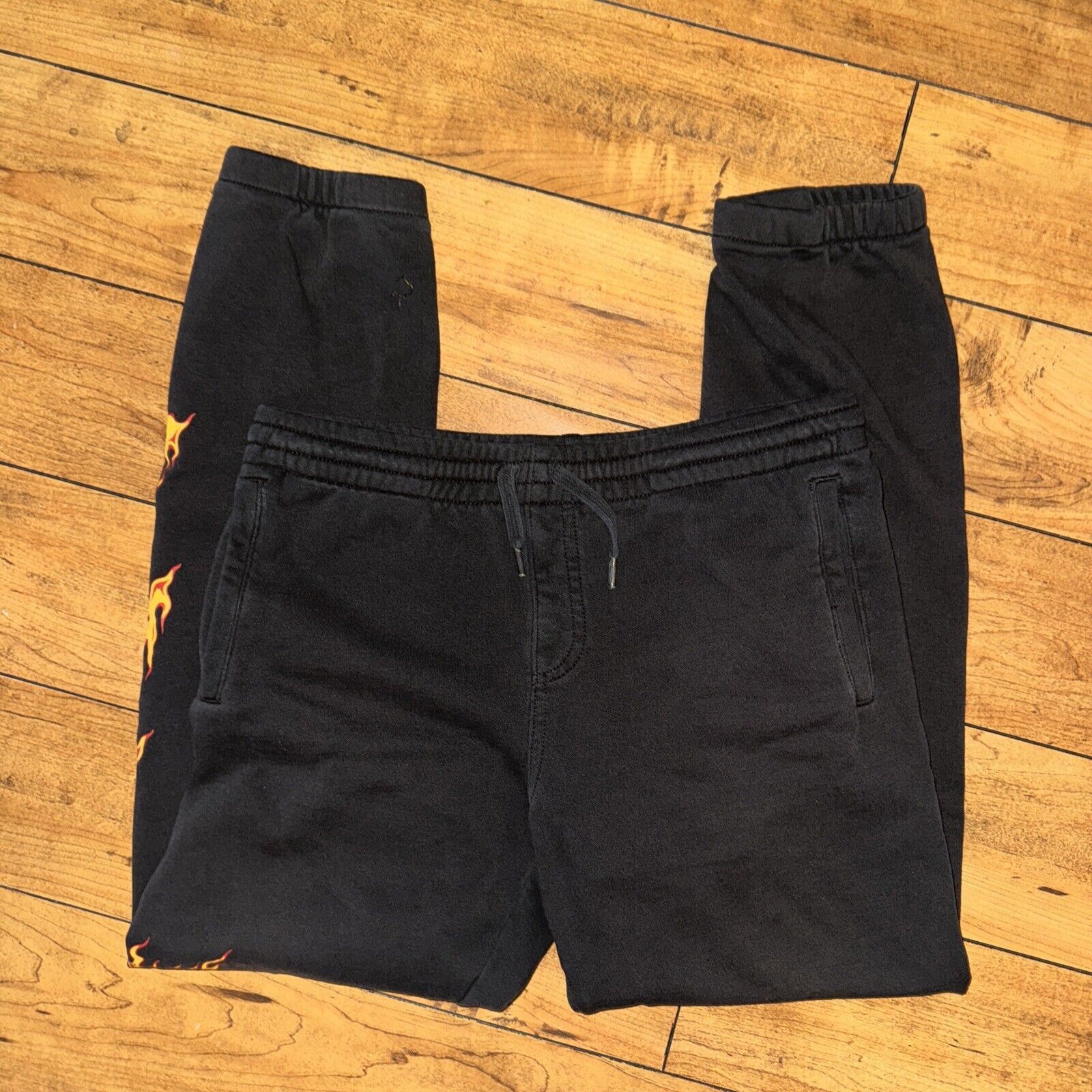 Vans Vans Youth Large Black Flame Spell out Sweatpants 28x28 Size US 28 / EU 44 - 5 Thumbnail