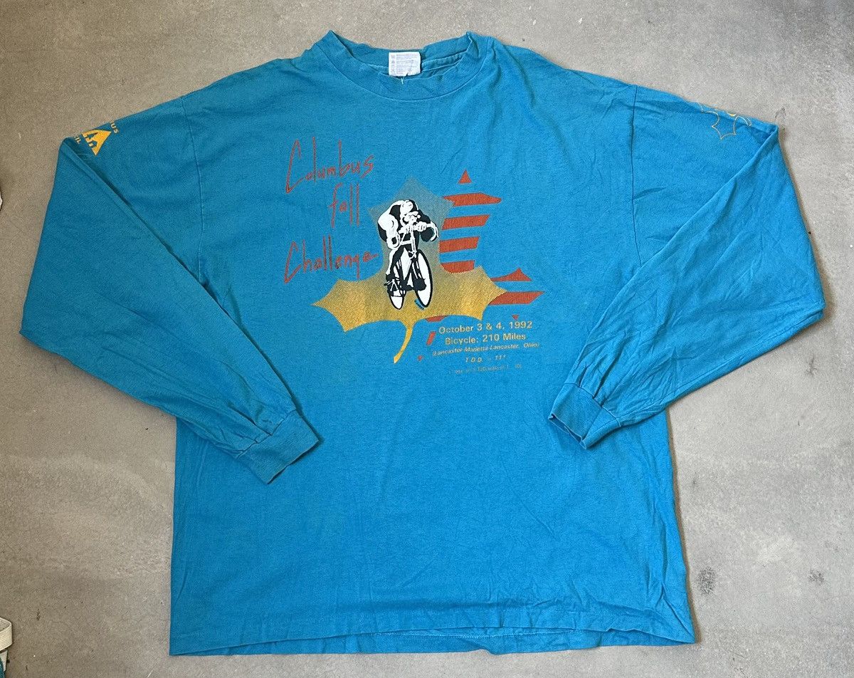 Vintage VINTAGE BICYCLE LONG SLEEVE TEE Size US L / EU 52-54 / 3 - 2 Thumbnail
