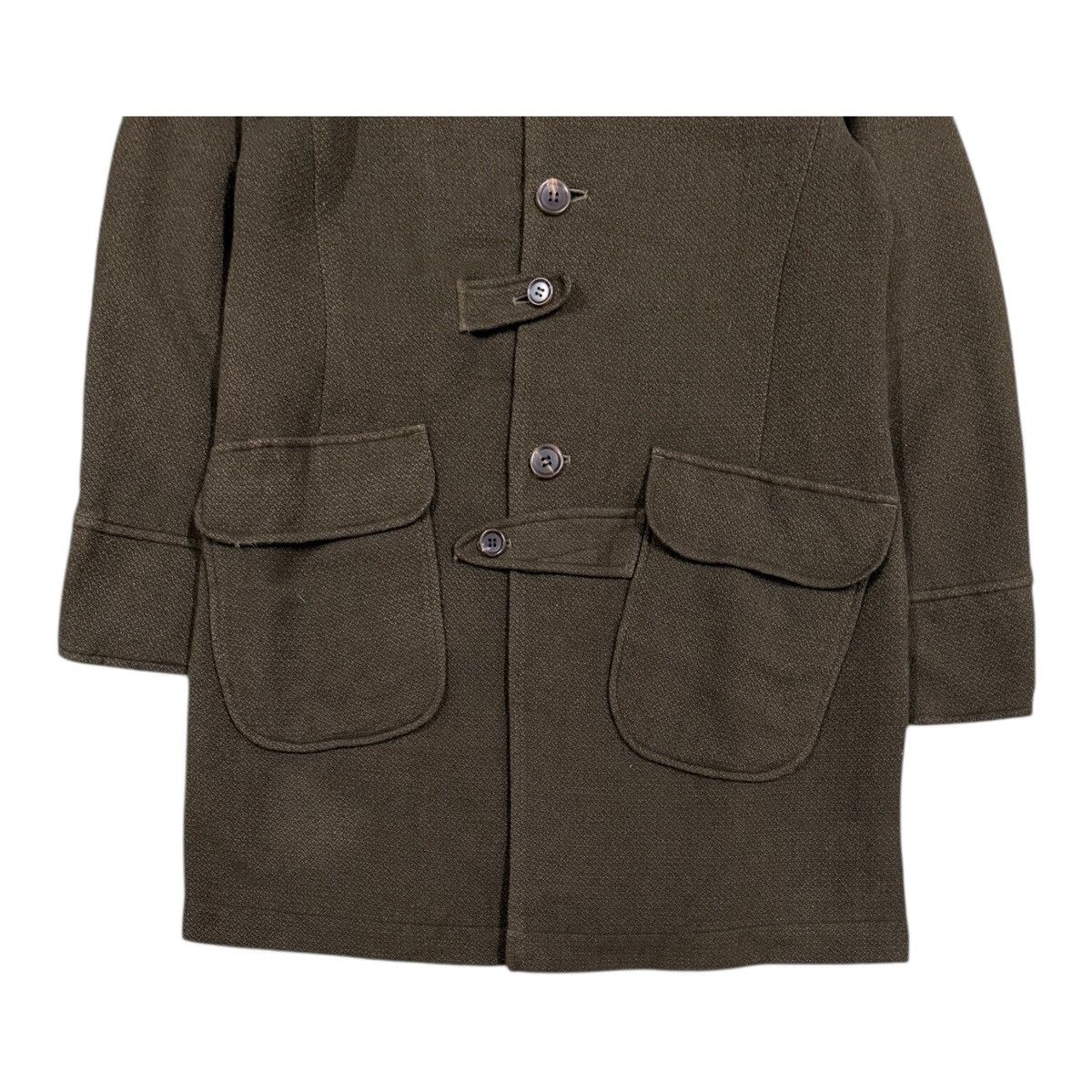 If Six Was Nine Vtg🔥Qua-Drille Salt & papper Buttoned Trench Coat Jacket Size US M / EU 48-50 / 2 - 5 Thumbnail