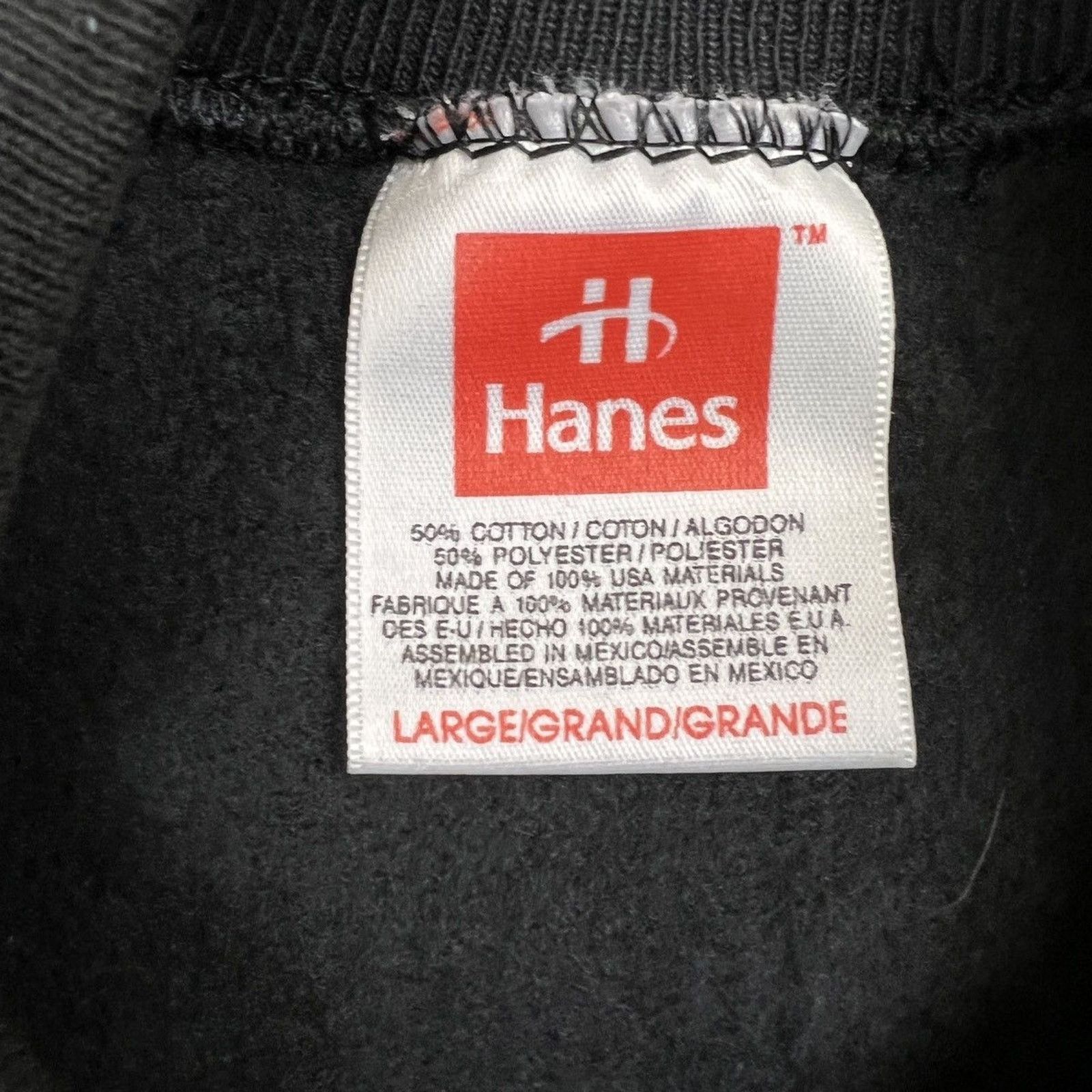 Hanes × Vintage Vintage Hanes Blank Sweatshirt Faded 90s Pullover Crewneck Size US L / EU 52-54 / 3 - 5 Thumbnail