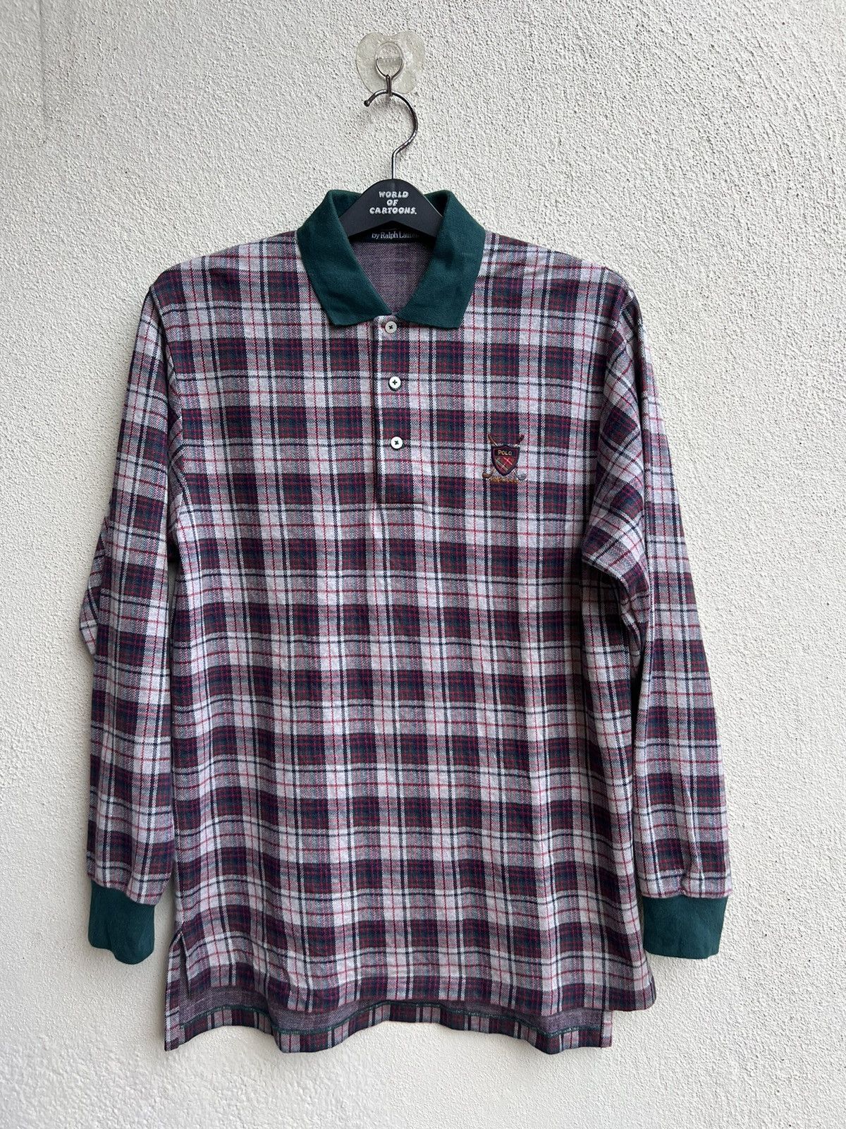 Polo Ralph Lauren Vintage 90s Polo Ralph Lauren Checkered Polo Shirt Size US L / EU 52-54 / 3 - 21 Thumbnail