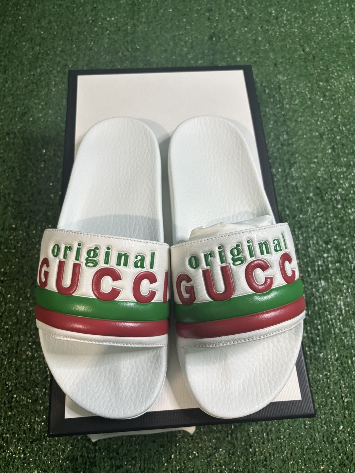 Gucci Gucci Original Rubber Slides Size US 7 / EU 40 - 1 Thumbnail
