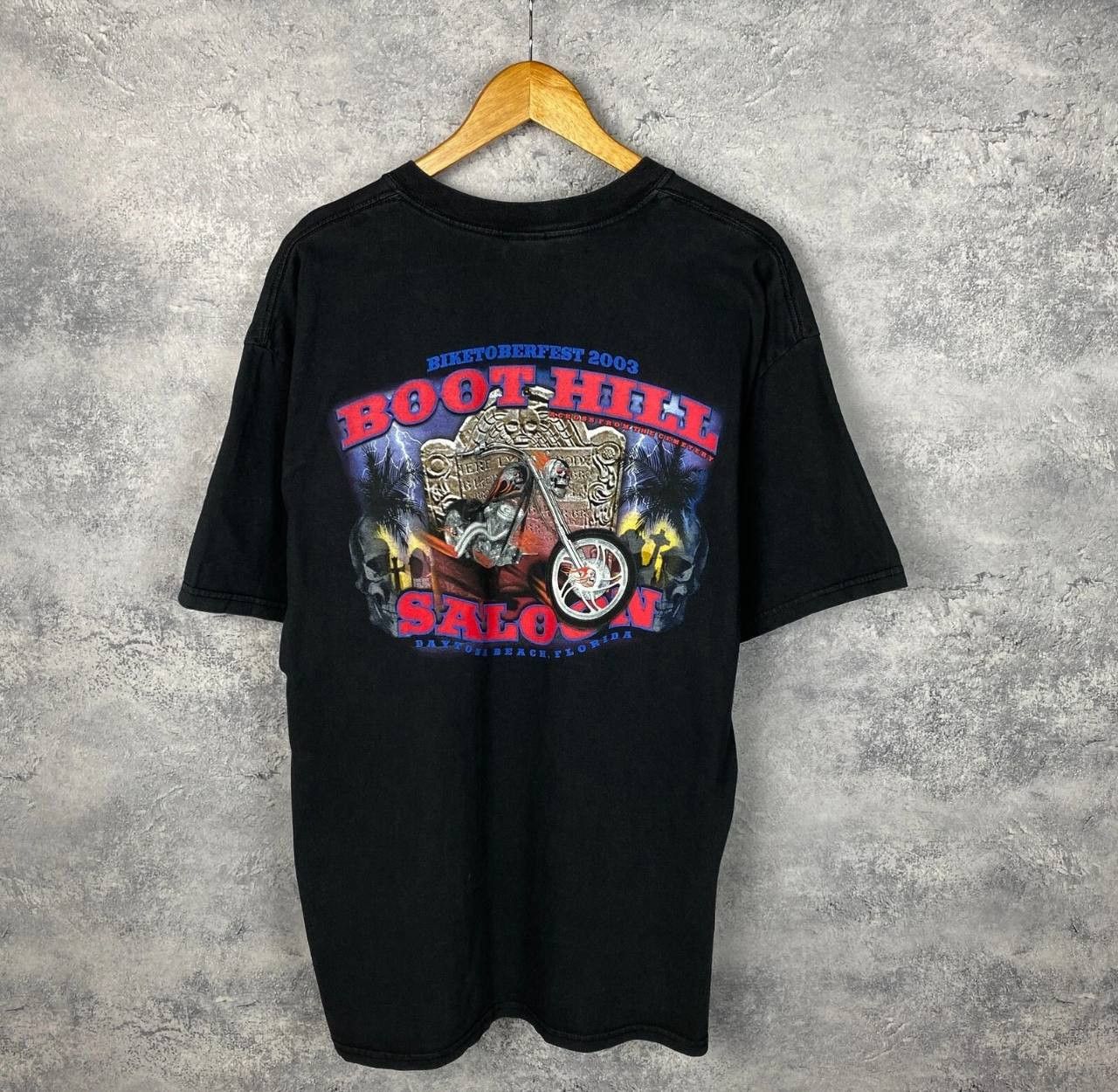 Vintage Boot Hill Saloon Tee Men's Size XL Black Short Sleeve ` Size US XL / EU 56 / 4 - 1 Thumbnail