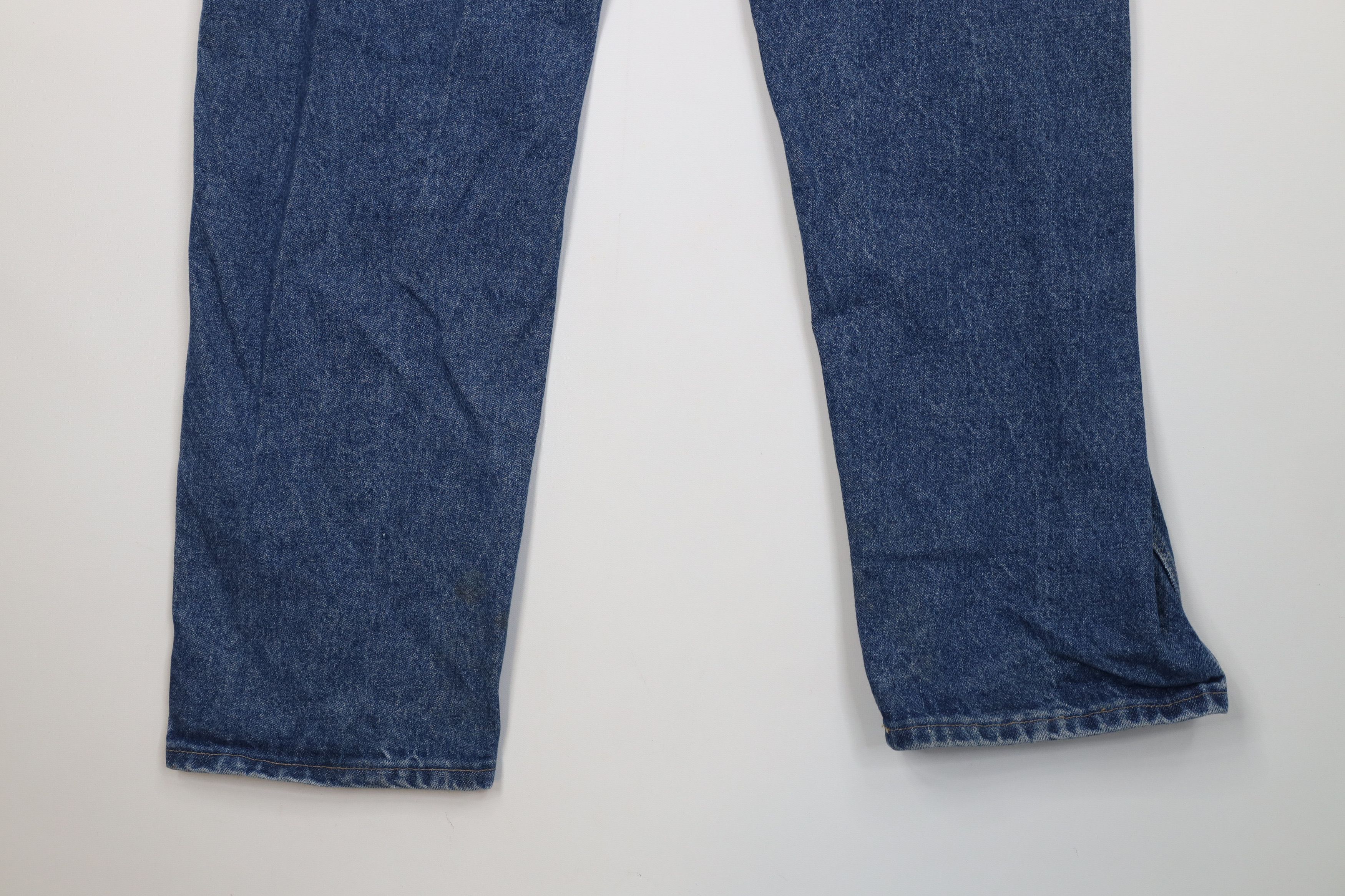 Vintage Bulwark FR Fire Flame Resistant Wide Leg Denim Jeans Blue Size US 38 / EU 54 - 13 Thumbnail