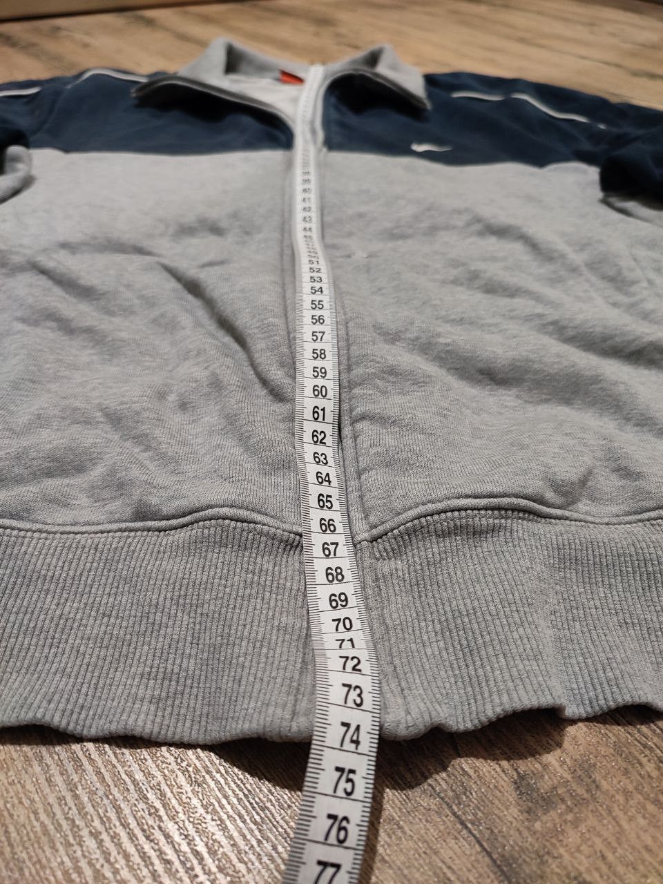 Nike Vintage Y2K Nike Faded Gray Navy Full-Zip Hoodie XL size Size US XL / EU 56 / 4 - 18 Thumbnail